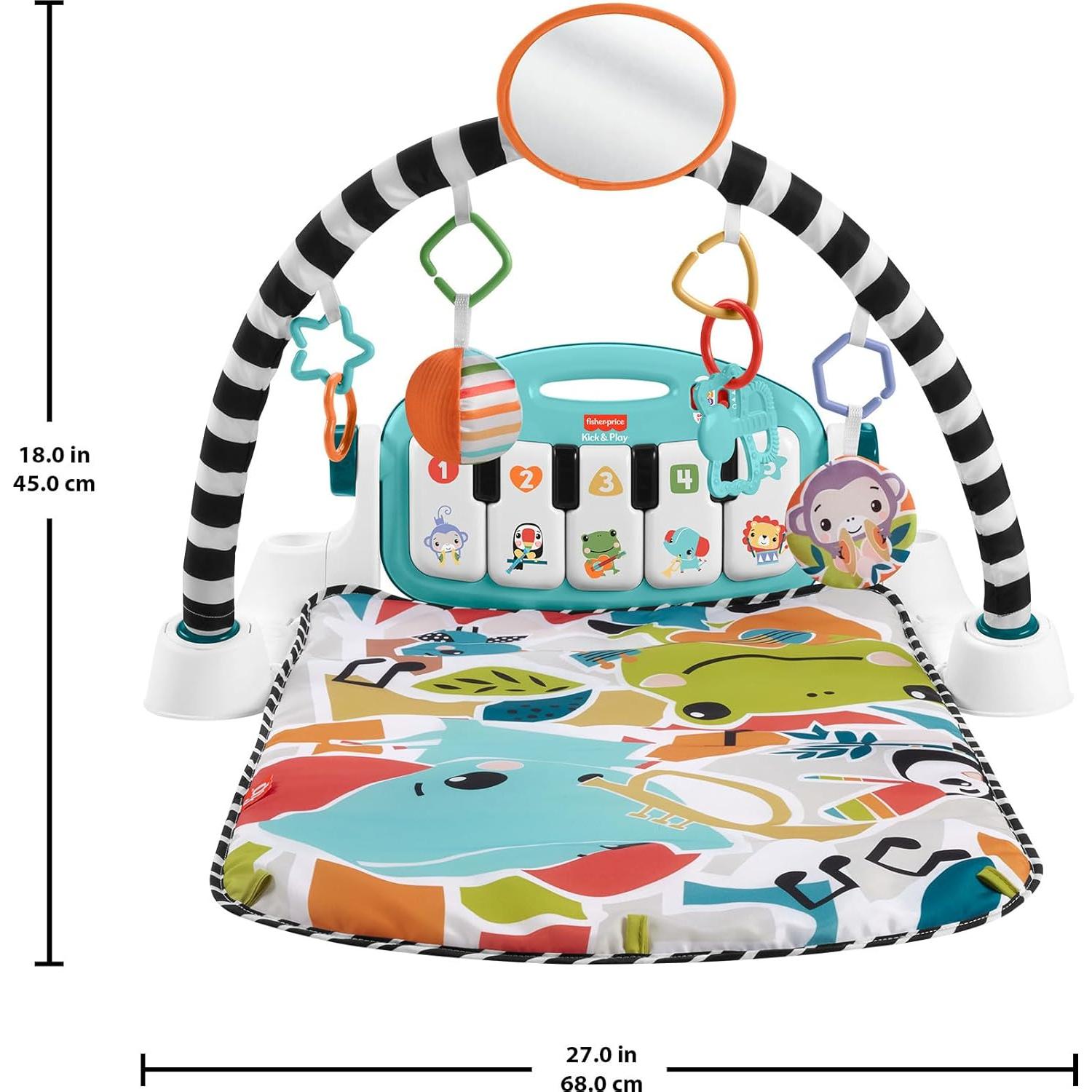 Alfombrilla de Juego para Bebés Fisher-Price Kick & Play Azul