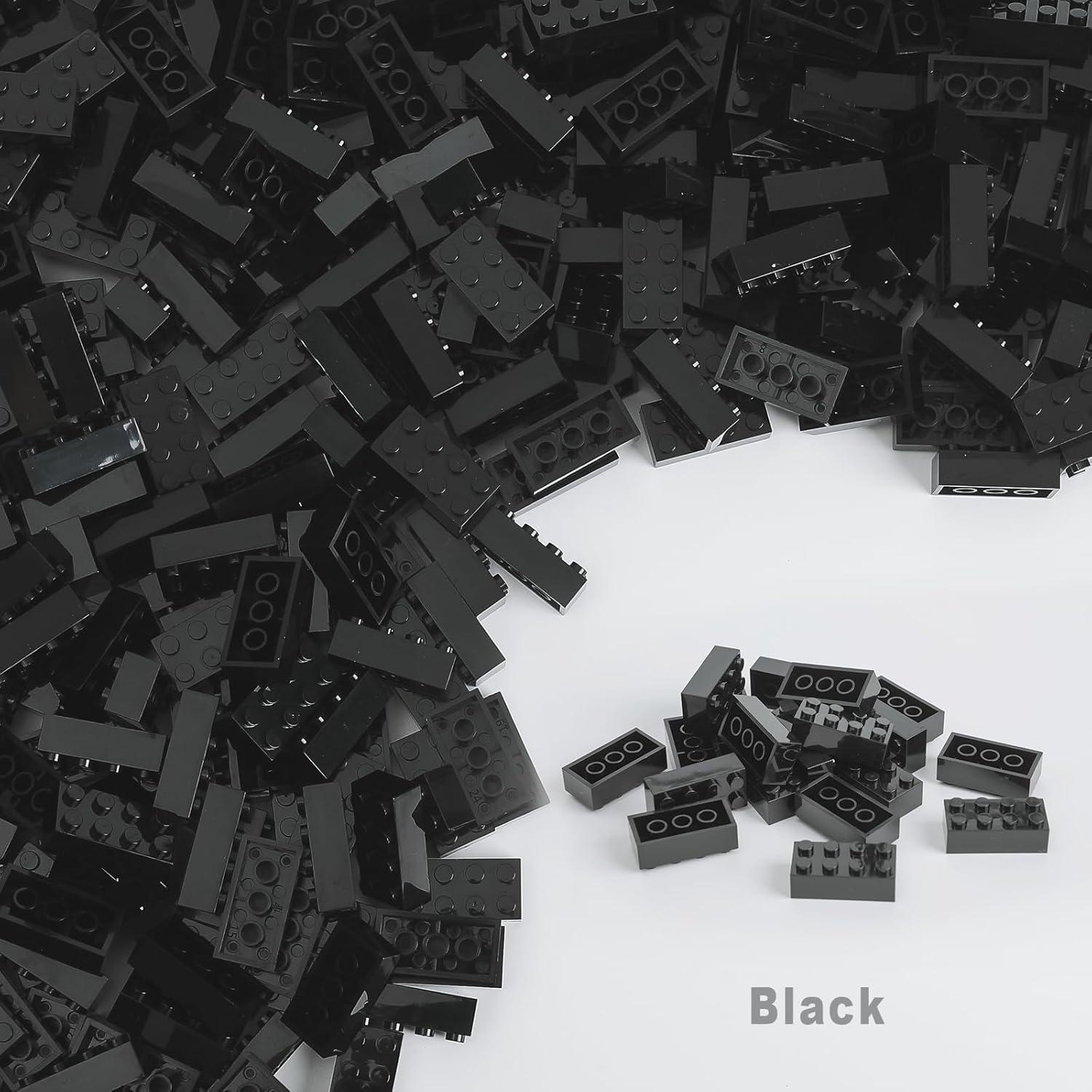 500 Ladrillos de Construcción Negros HUIZDQ 2x4 para Niños