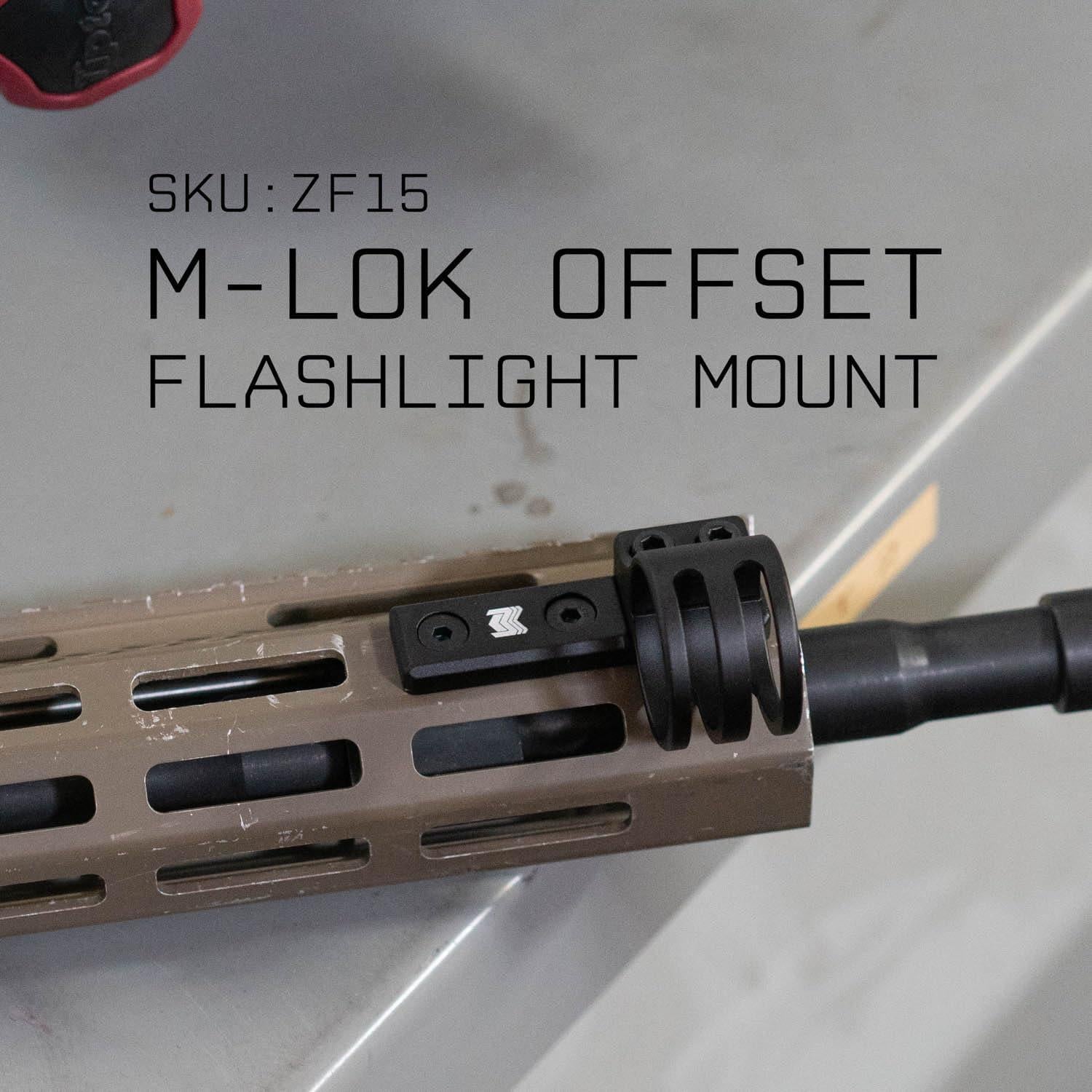 Soporte para Linterna Monstrum M-LOK 1 pulgada 45 grados