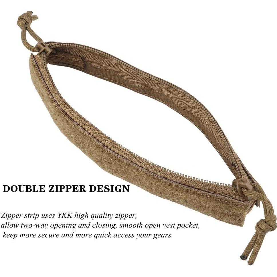 Inserto Superior Cremallera JFFCESTORE para Chaleco Táctico