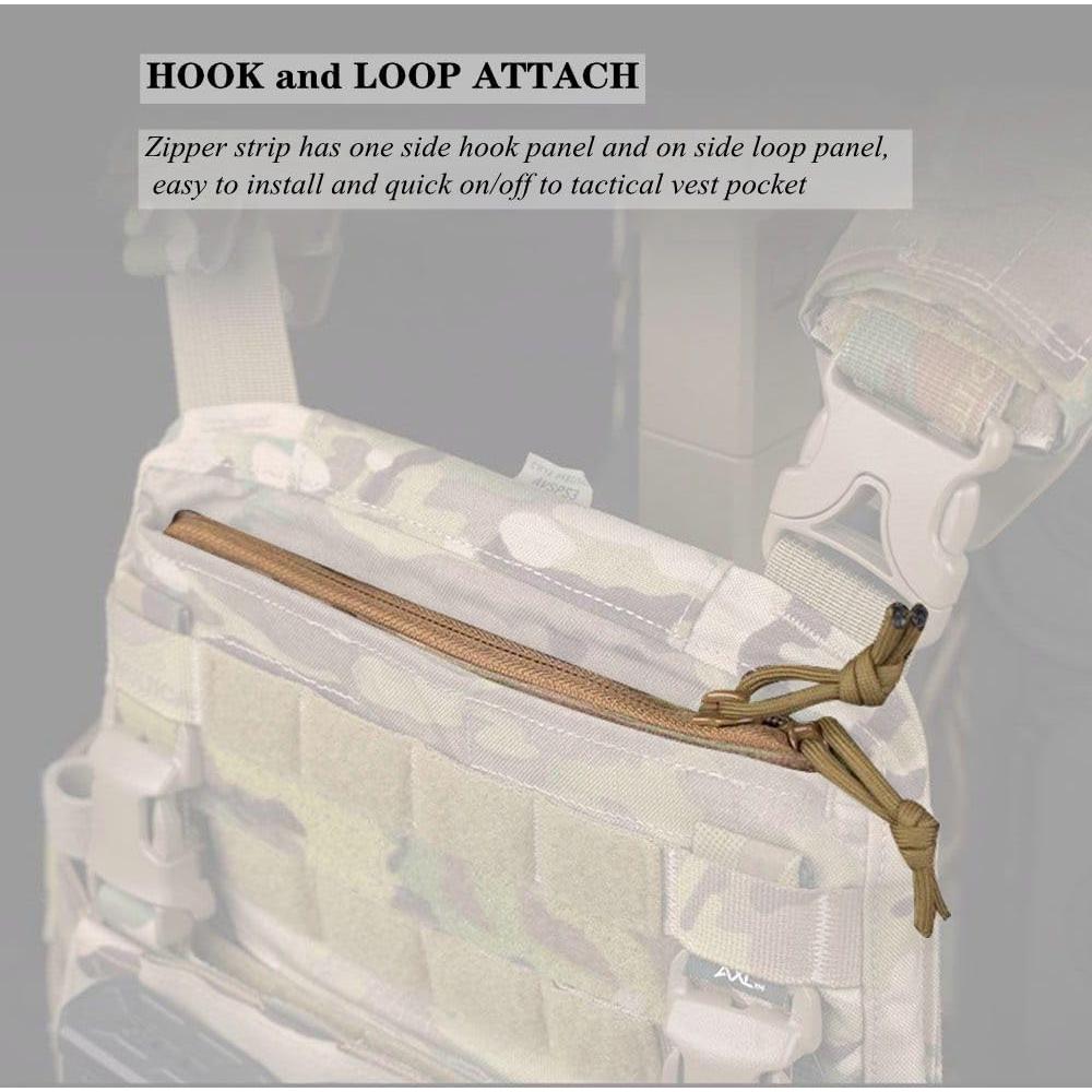 Inserto Superior Cremallera JFFCESTORE para Chaleco Táctico