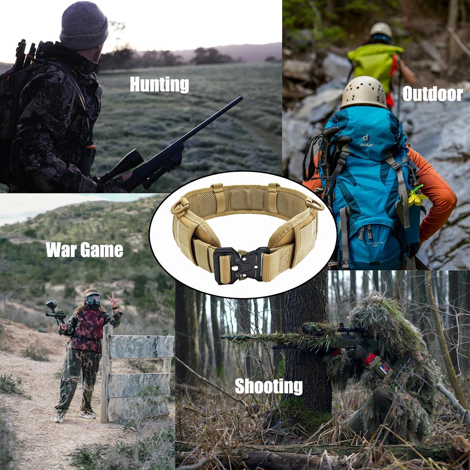 Cinturón Táctico YouchingWld Ajustable 81 a 112 cm Khaki