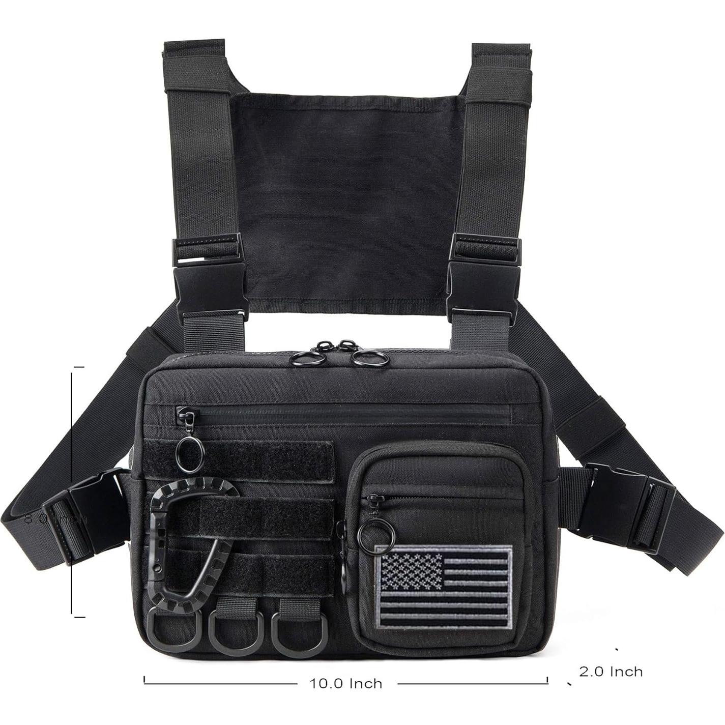 Bolsa de Pecho Táctica Muserise MU03 Resistente al Agua