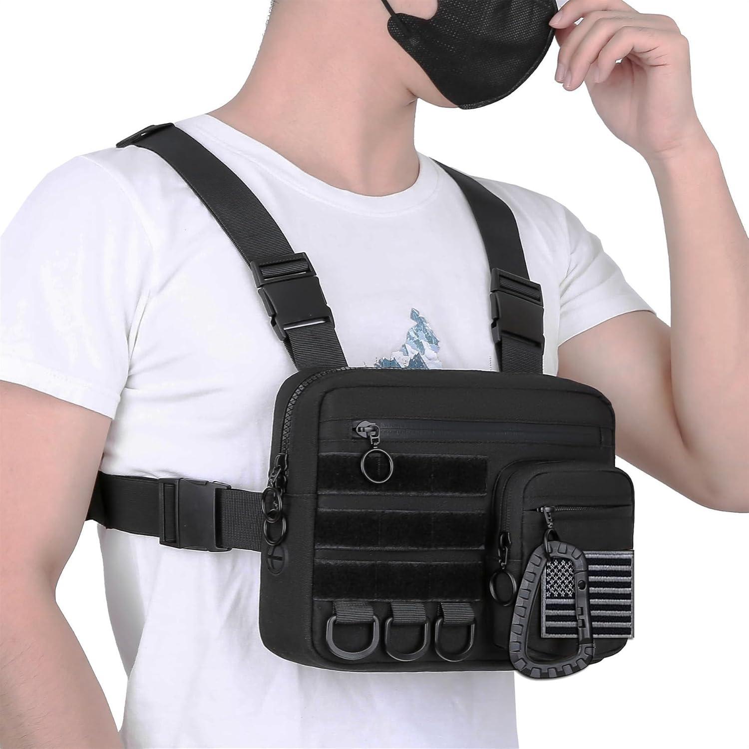 Bolsa de Pecho Táctica Muserise MU03 Resistente al Agua