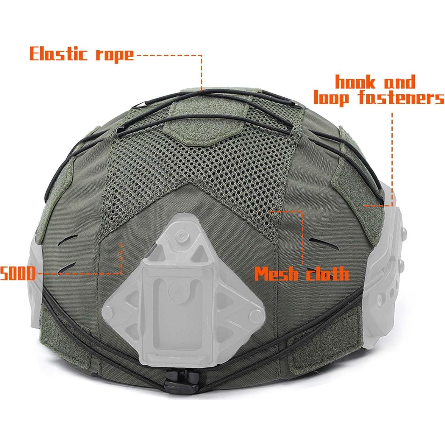 Cubierta de Casco Táctico Sluewi DM-S-WD2 Nylon RG