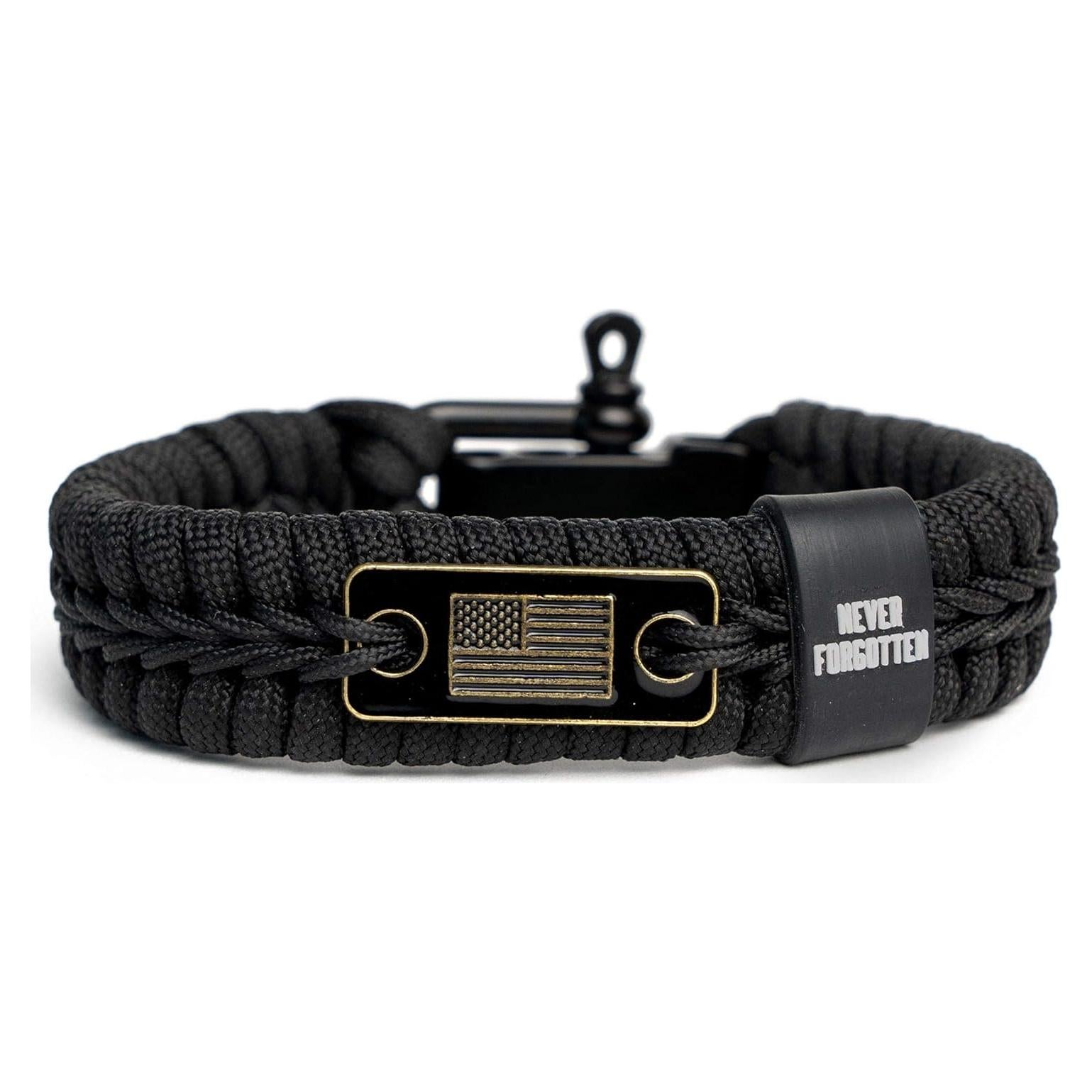 Pulsera Táctica de Supervivencia iHeartDogs con Bandera