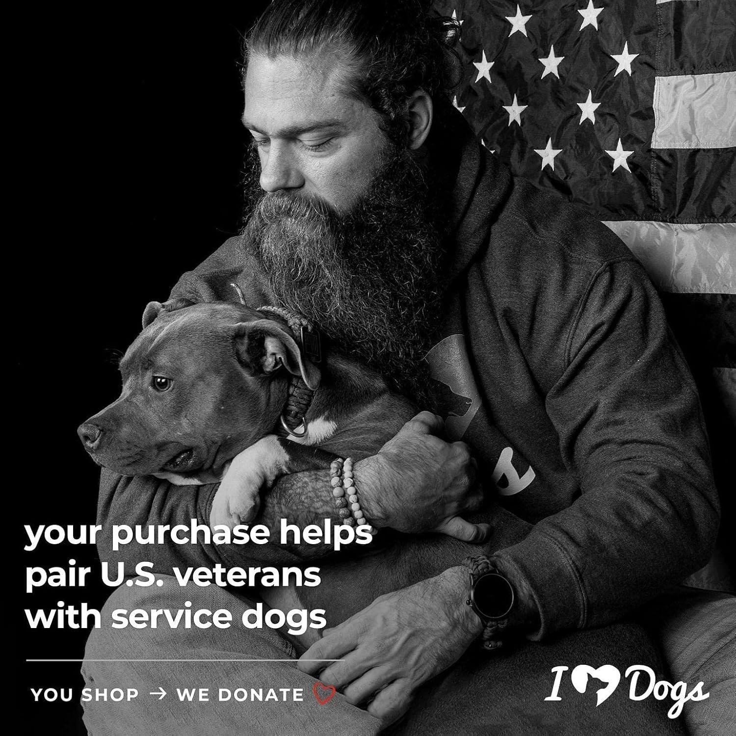 Pulsera Táctica de Supervivencia iHeartDogs con Bandera