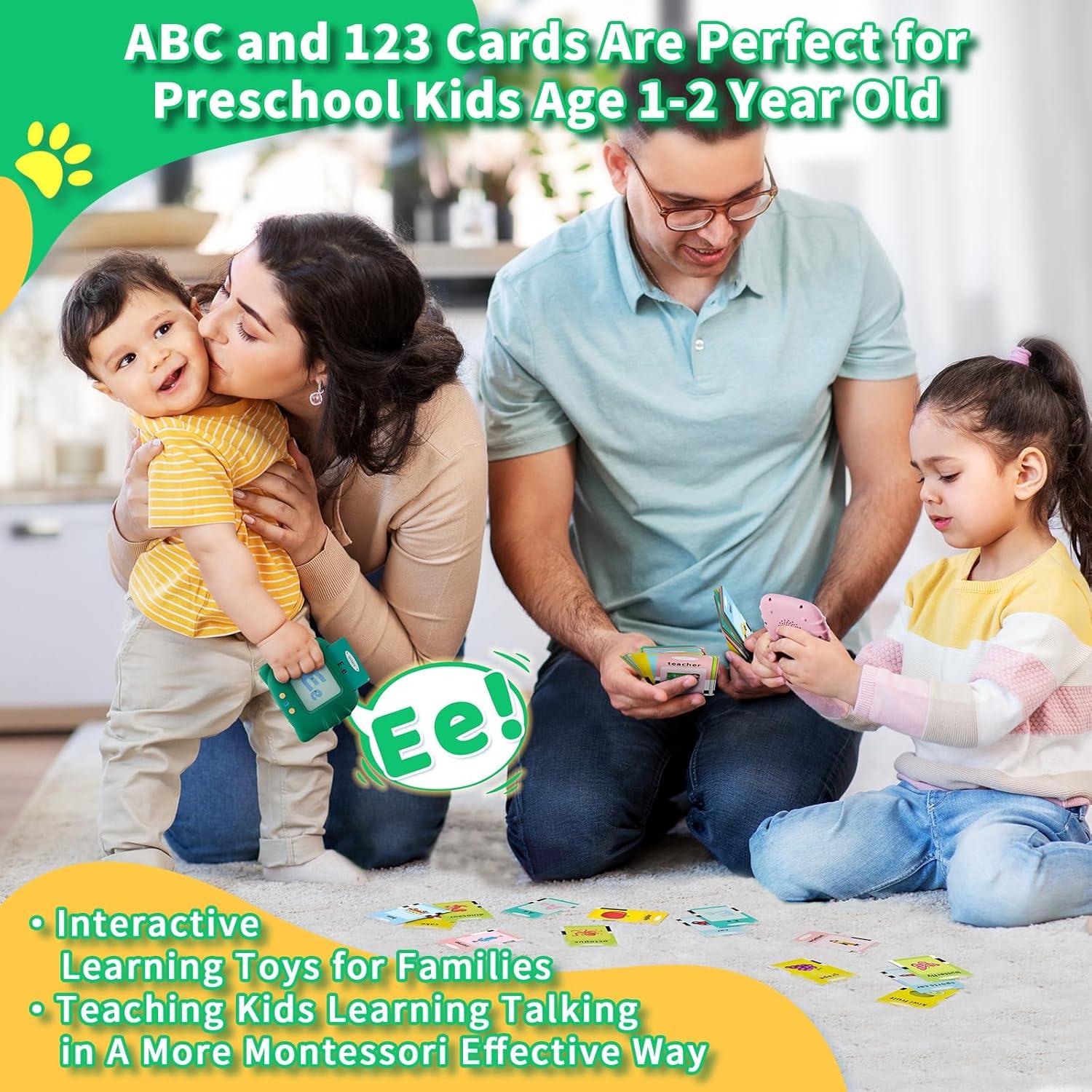 Tarjetas Flash Educativas Aullsaty para Niños 1-6 Años