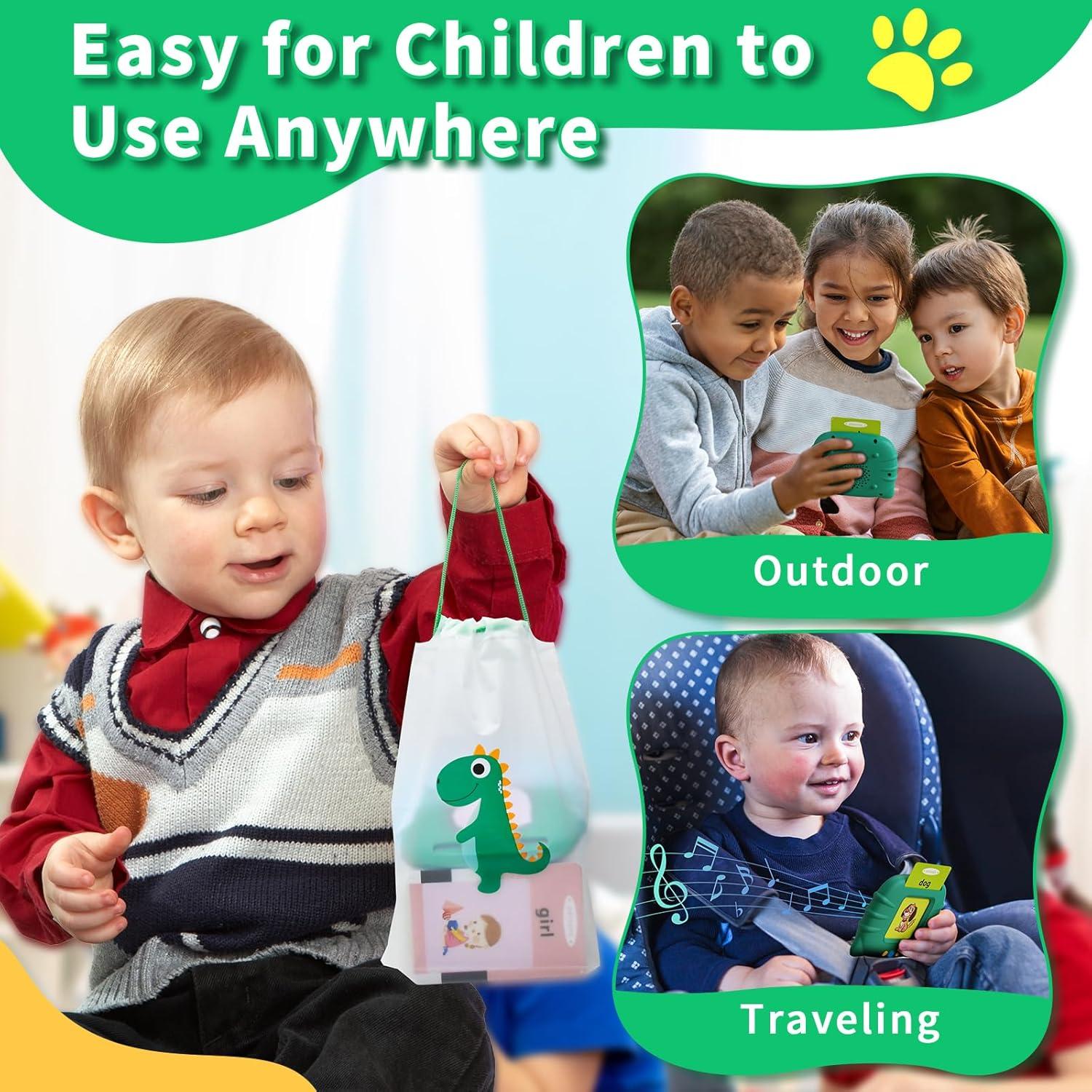 Tarjetas Flash Educativas Aullsaty para Niños 1-6 Años