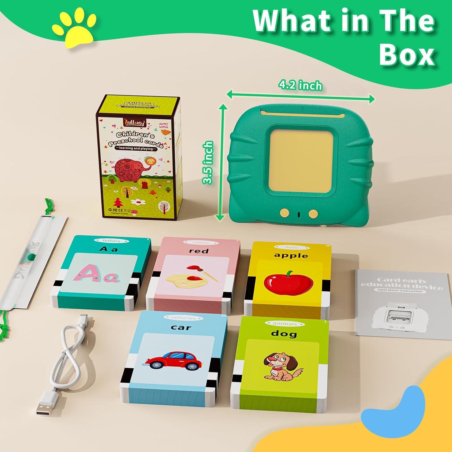 Tarjetas Flash Educativas Aullsaty para Niños 1-6 Años