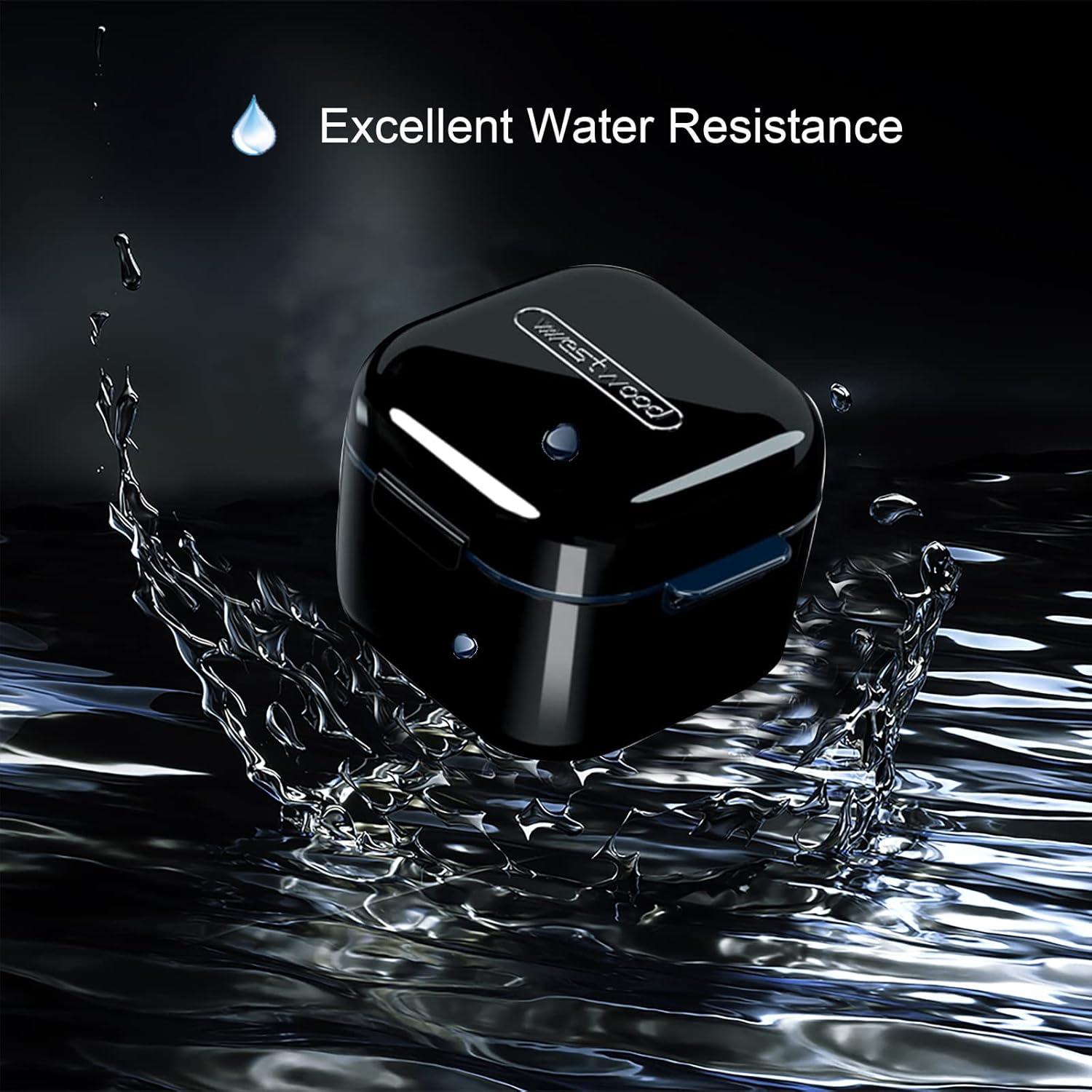 Taza para Dentaduras Whoobell Estuche Protector Bucal Negro