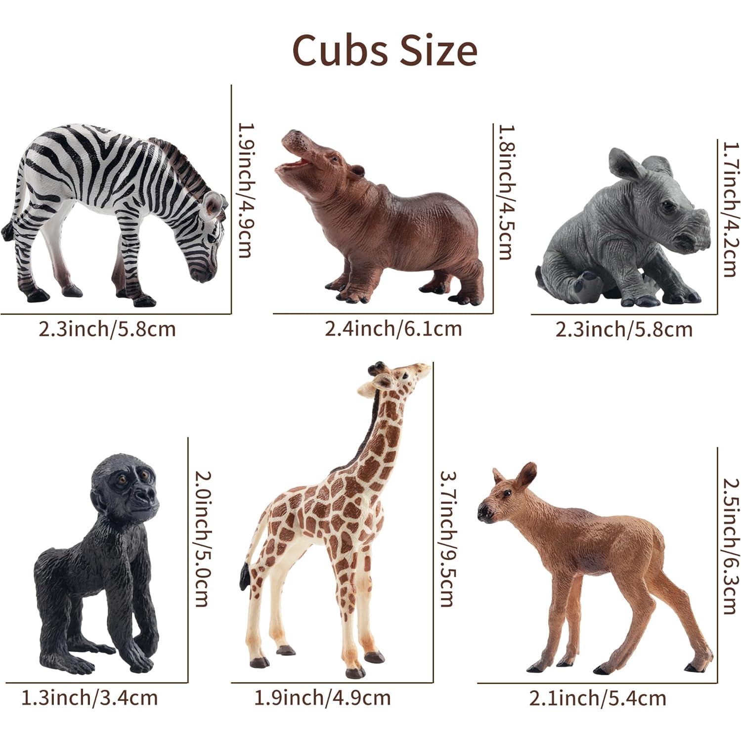 Figuras de Animales del Bosque Toymany - 12 Piezas Realistas