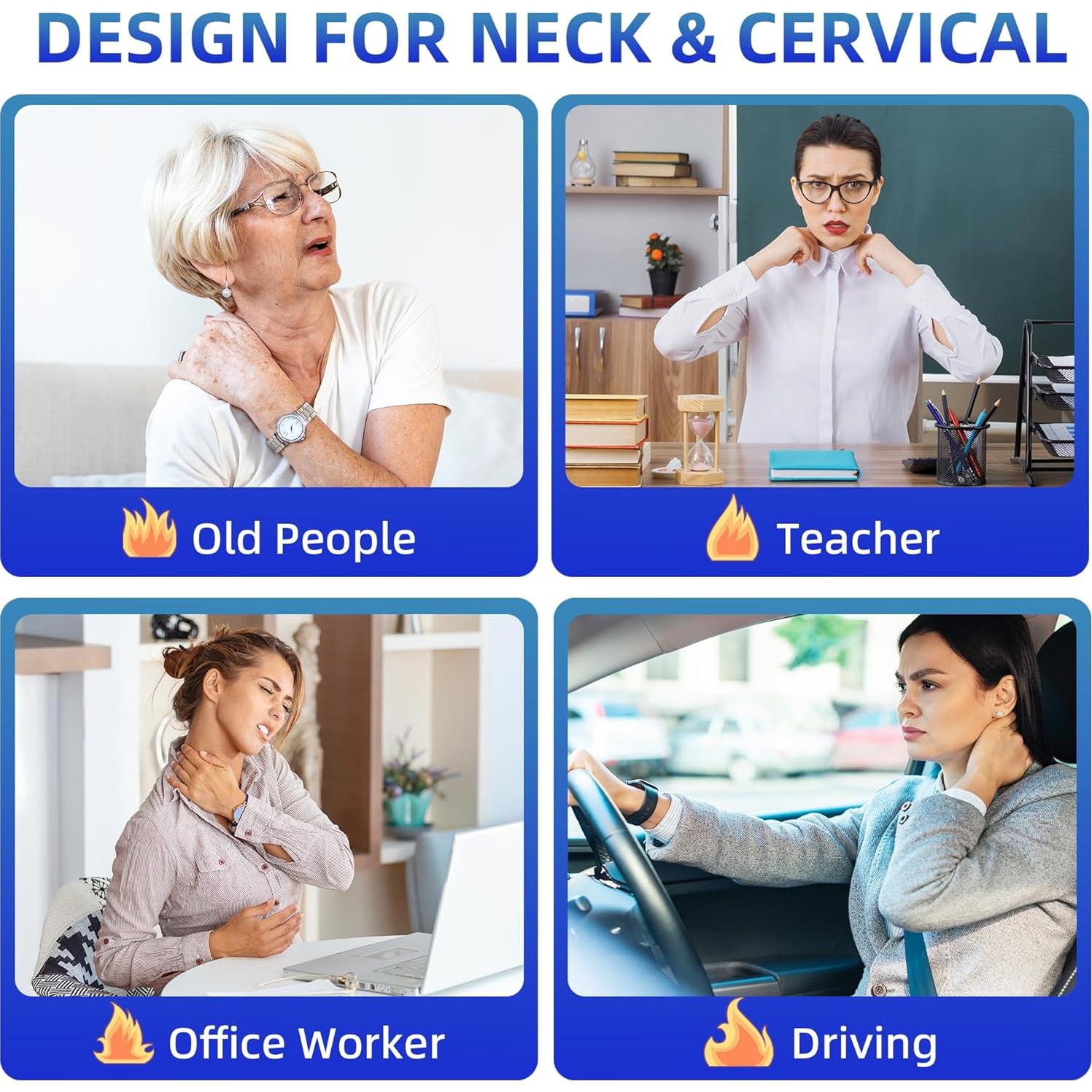 Faja Terapia Luz Roja UTK M3GN2 -B para Cuello Alivio Dolor