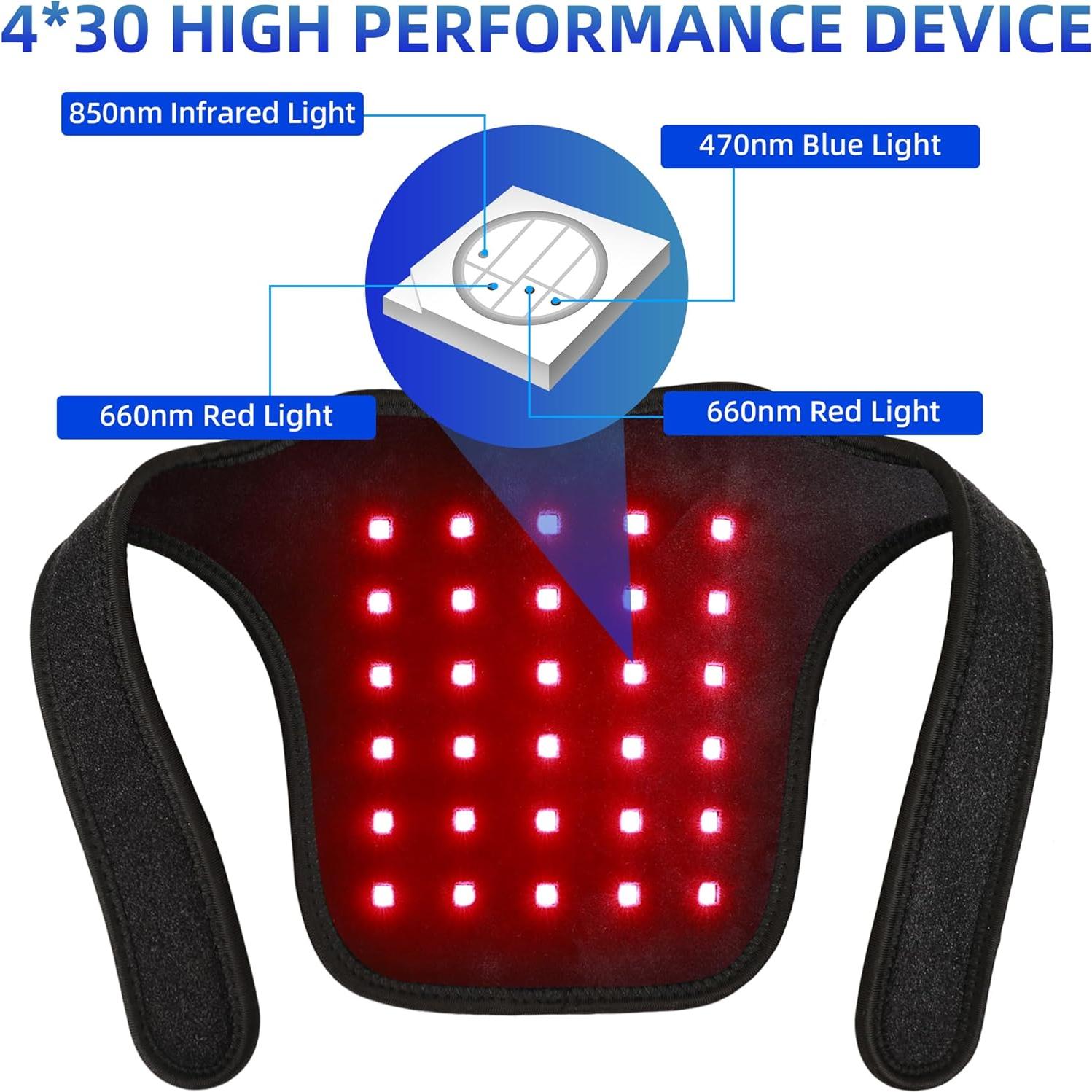 Faja Terapia Luz Roja UTK M3GN2 -B para Cuello Alivio Dolor