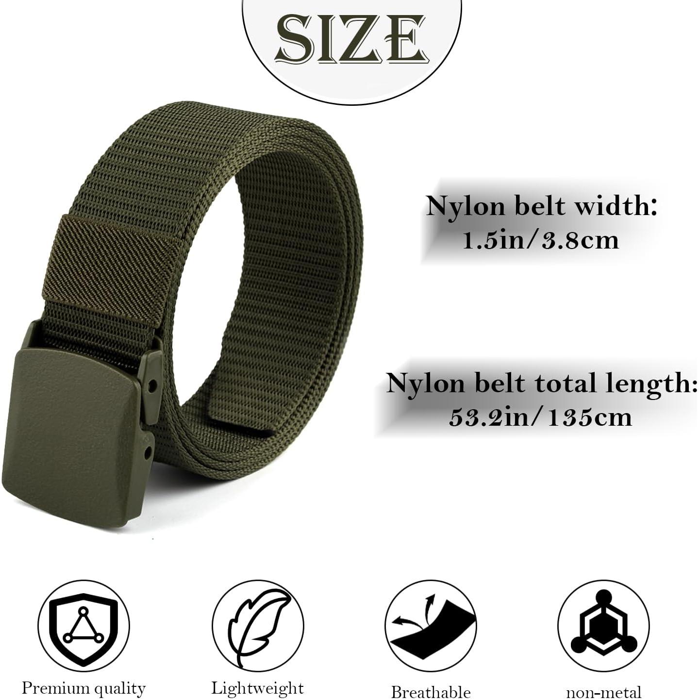 Cinturón Táctico Coobbar 3 Paquetes Ajustable Nylon