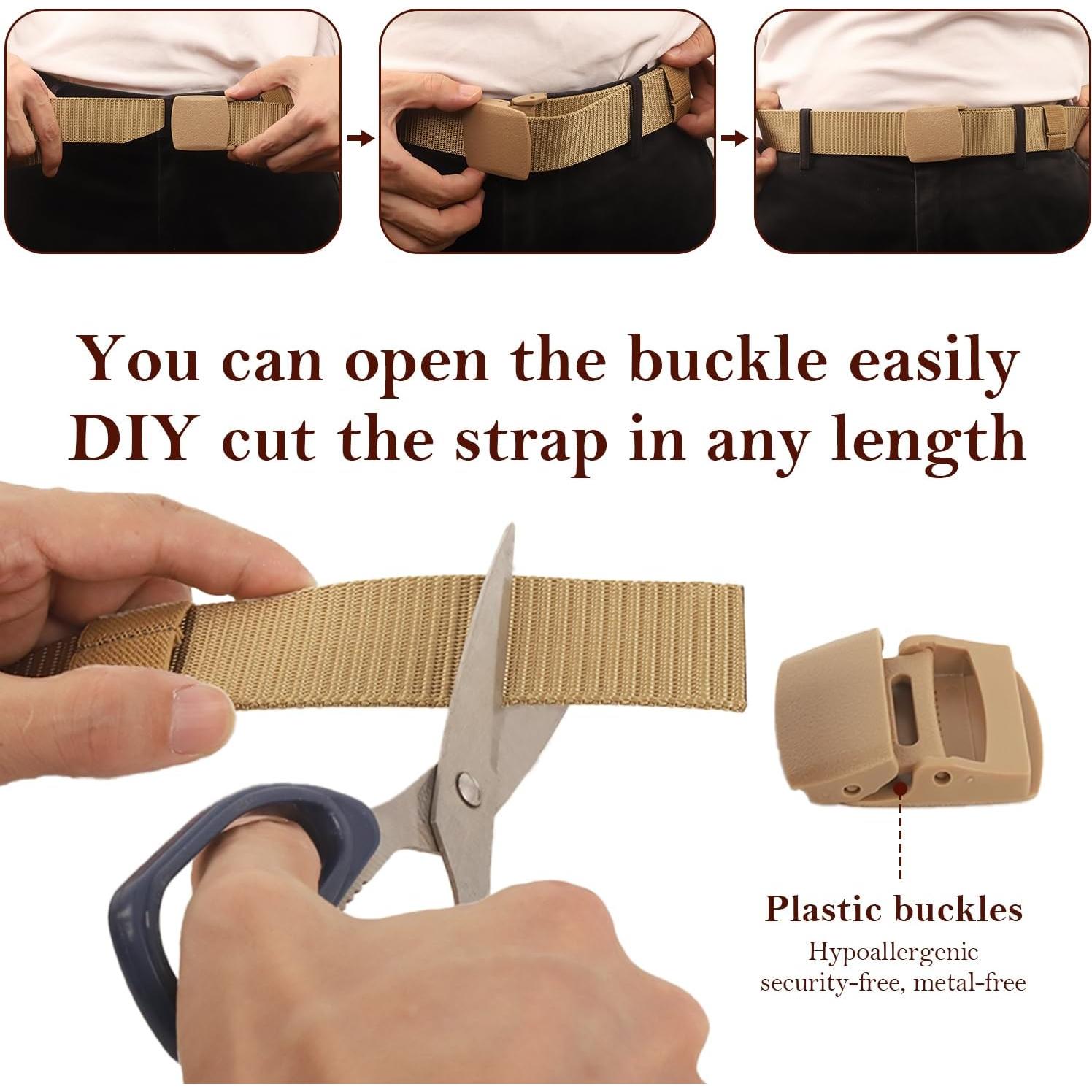 Cinturón Táctico Coobbar 3 Paquetes Ajustable Nylon