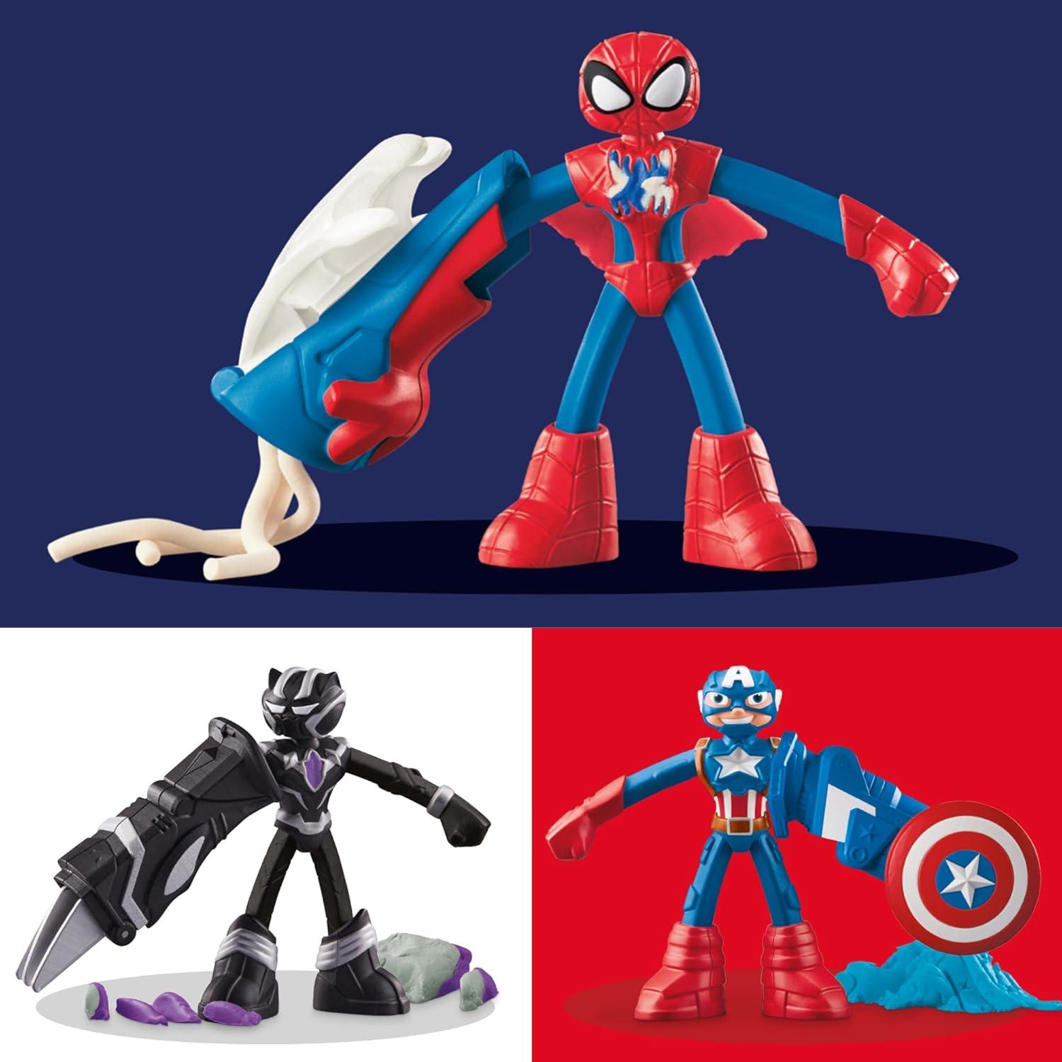 Set de Aventura de Héroes Marvel Play-Doh con 3 Figuras