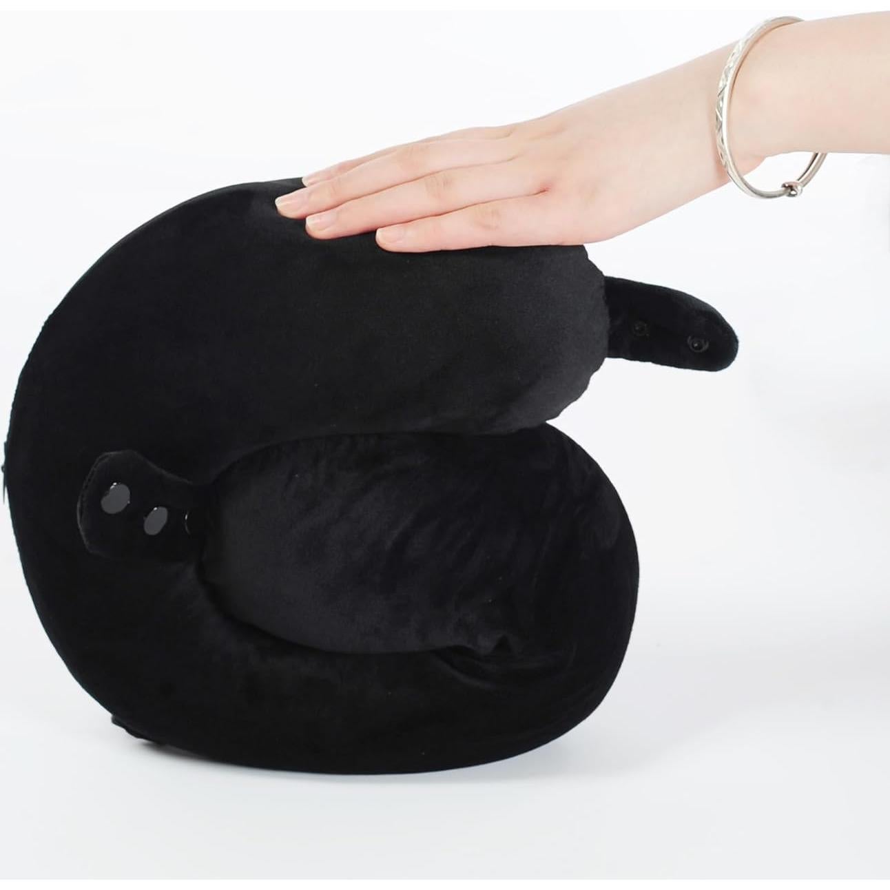 Almohada de Cuello de Viaje Makimoo Espuma de Memoria Ajustable