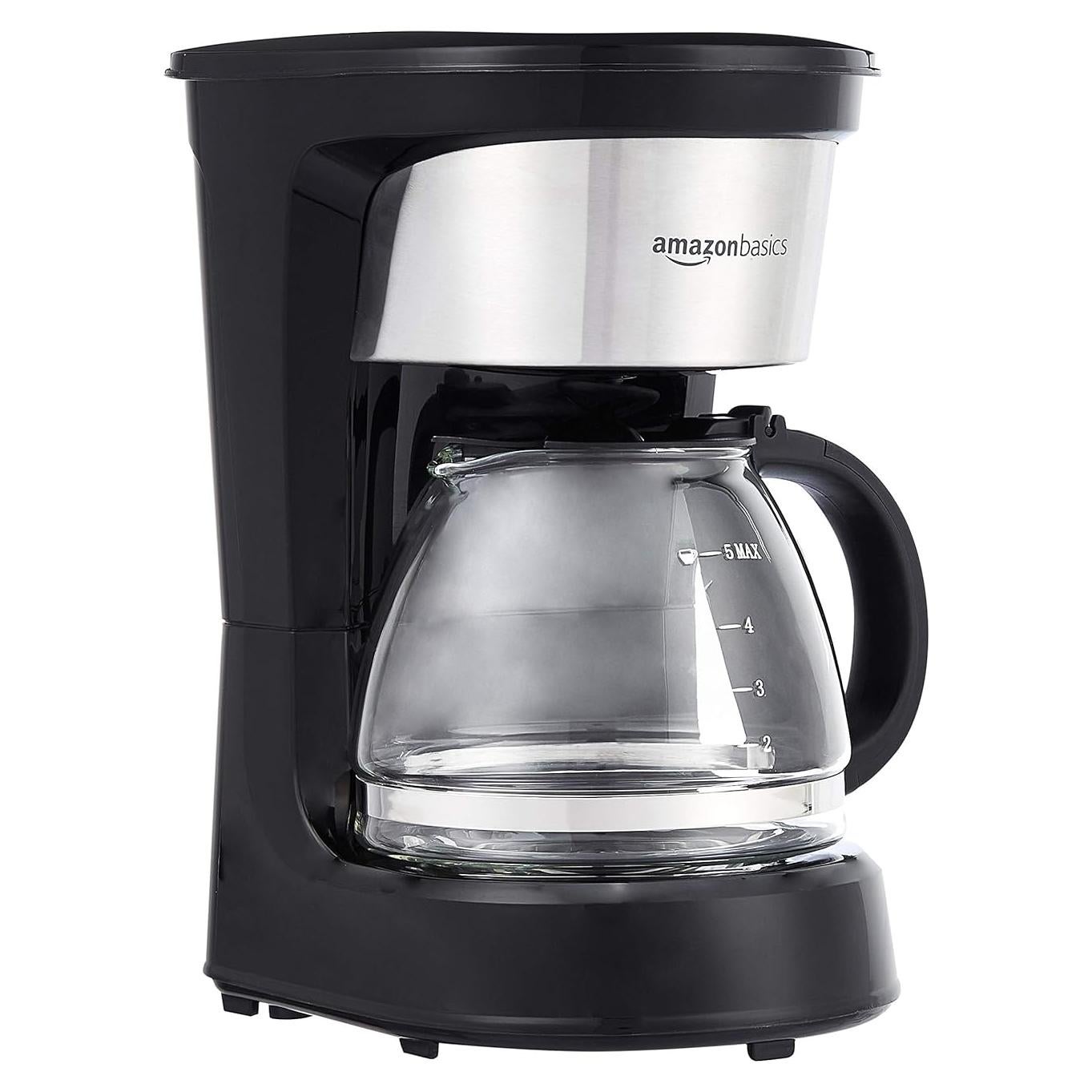 Cafetera de Goteo Amazon Basics 5 Tazas con Filtro Reutilizable
