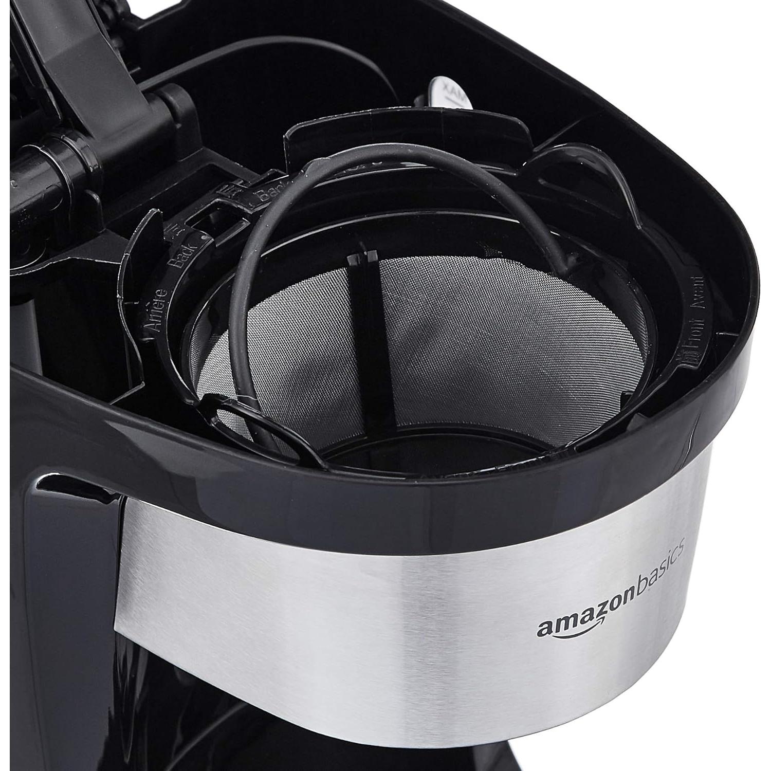 Cafetera de Goteo Amazon Basics 5 Tazas con Filtro Reutilizable