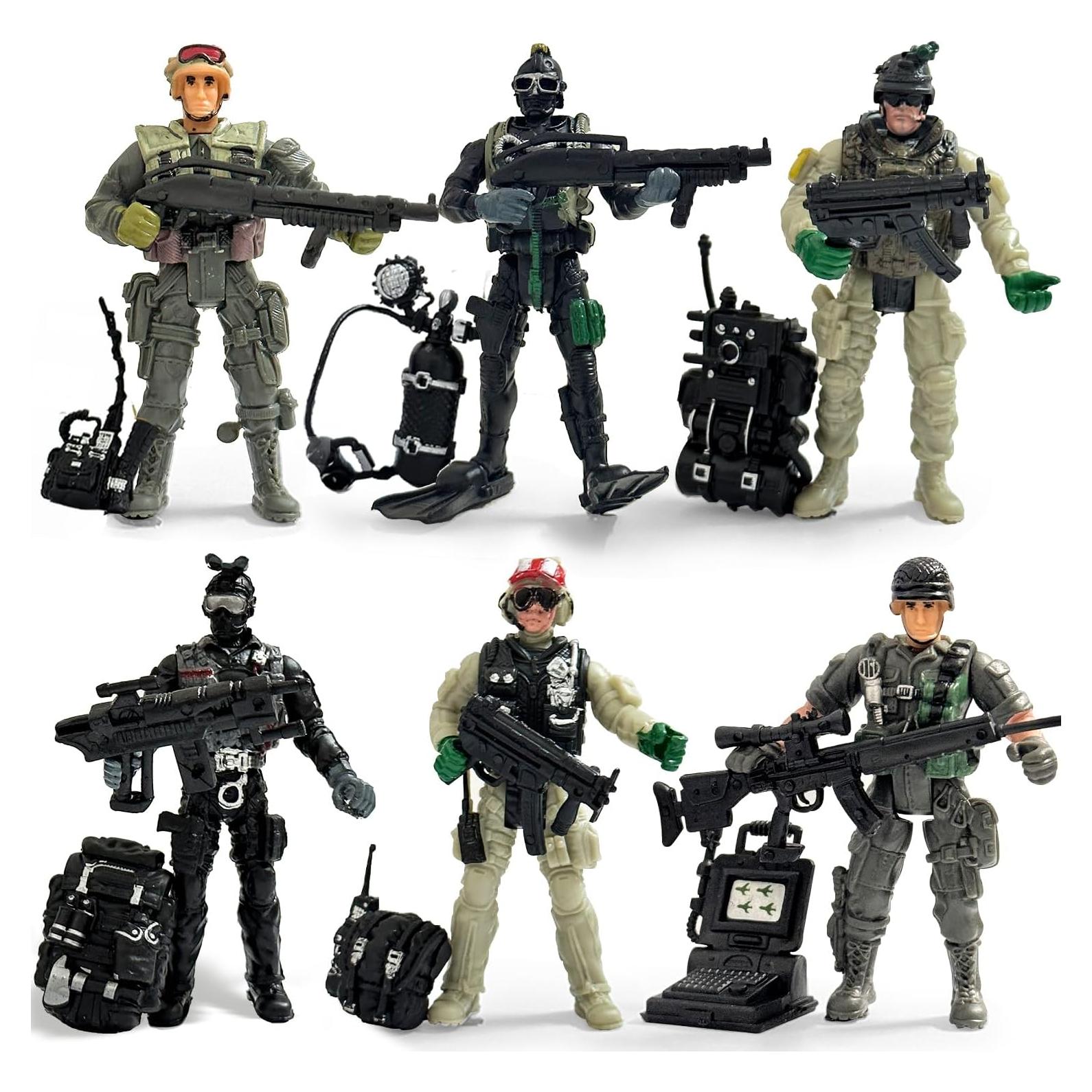 Juego de Soldados del Ejército Baimiby 6 Piezas 209g