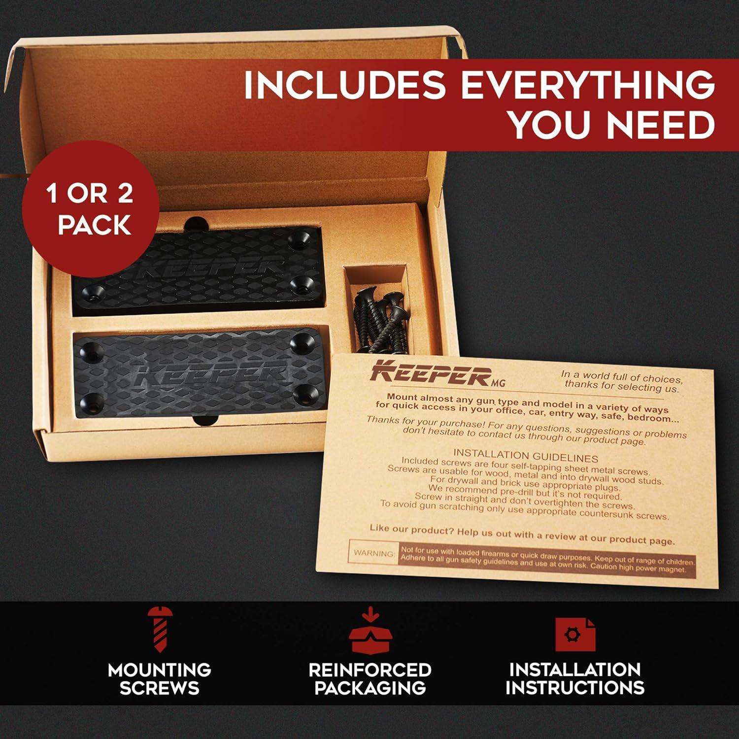 Imán de Arma KEEPER MG - Soporte Magnético para Rifle y Pistola