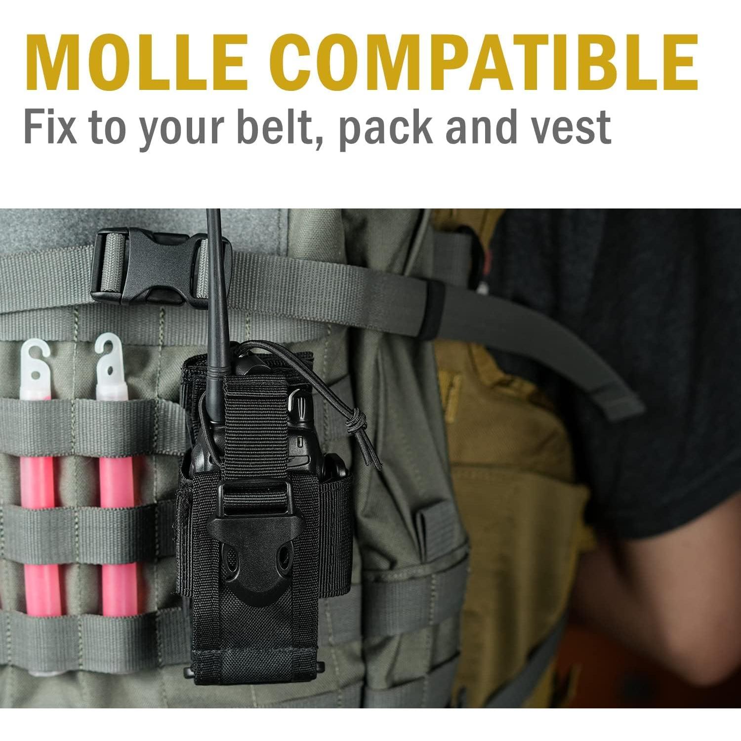 Funda para Radio VIPERADE Soporte Táctico Ajustable Negro