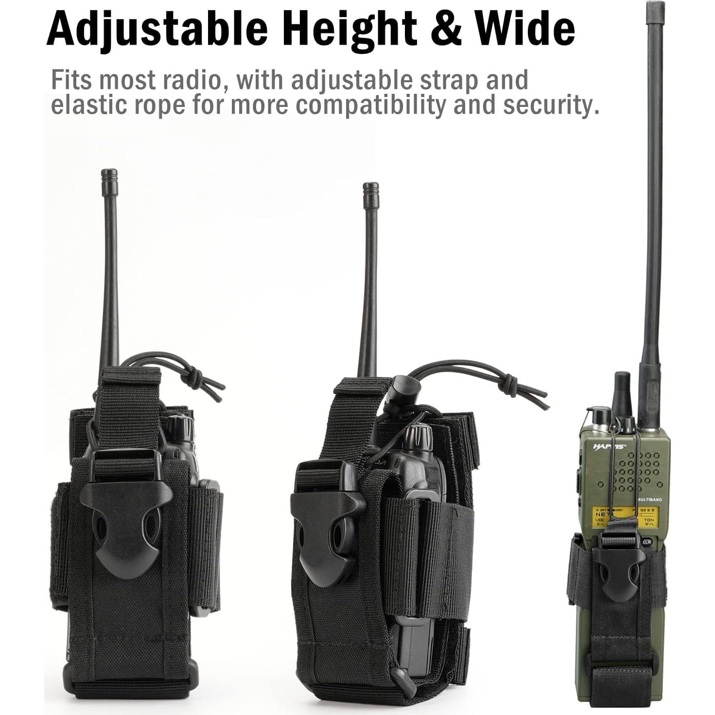 Funda para Radio VIPERADE Soporte Táctico Ajustable Negro