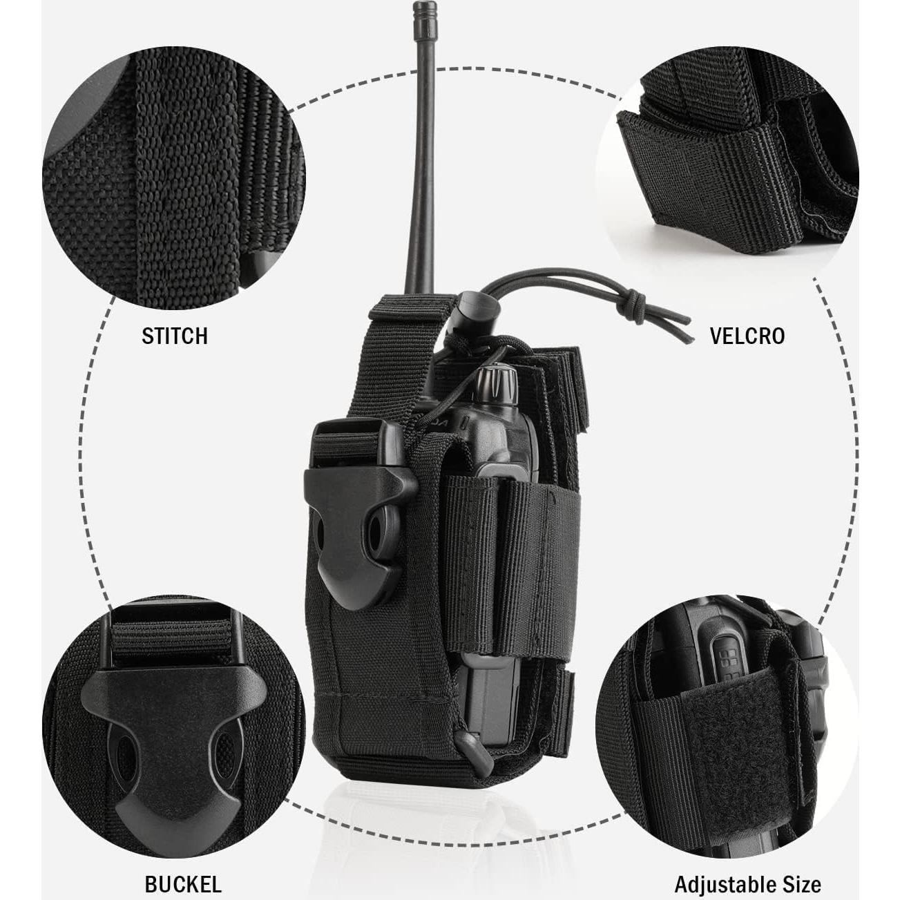 Funda para Radio VIPERADE Soporte Táctico Ajustable Negro