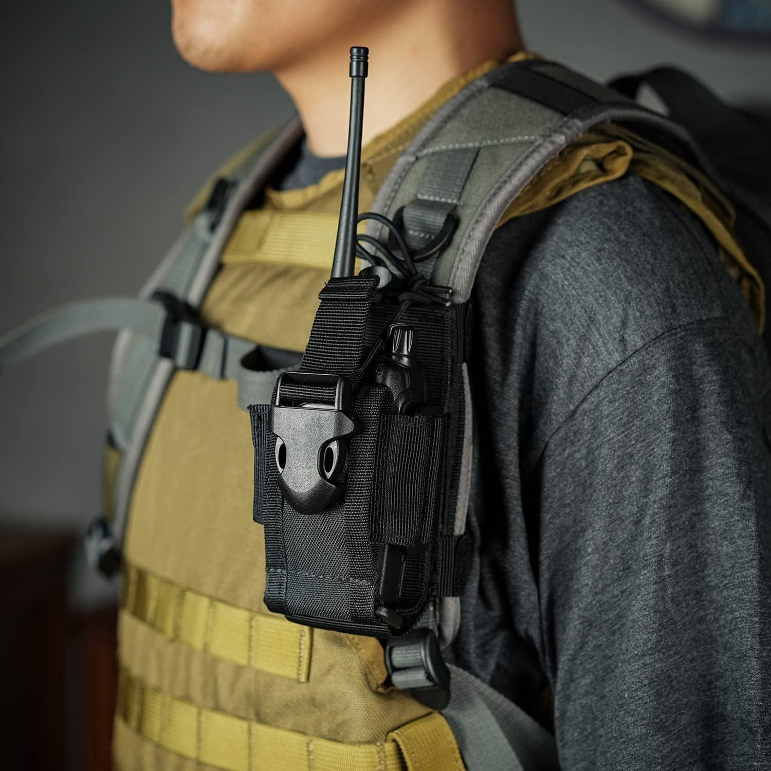 Funda para Radio VIPERADE Soporte Táctico Ajustable Negro