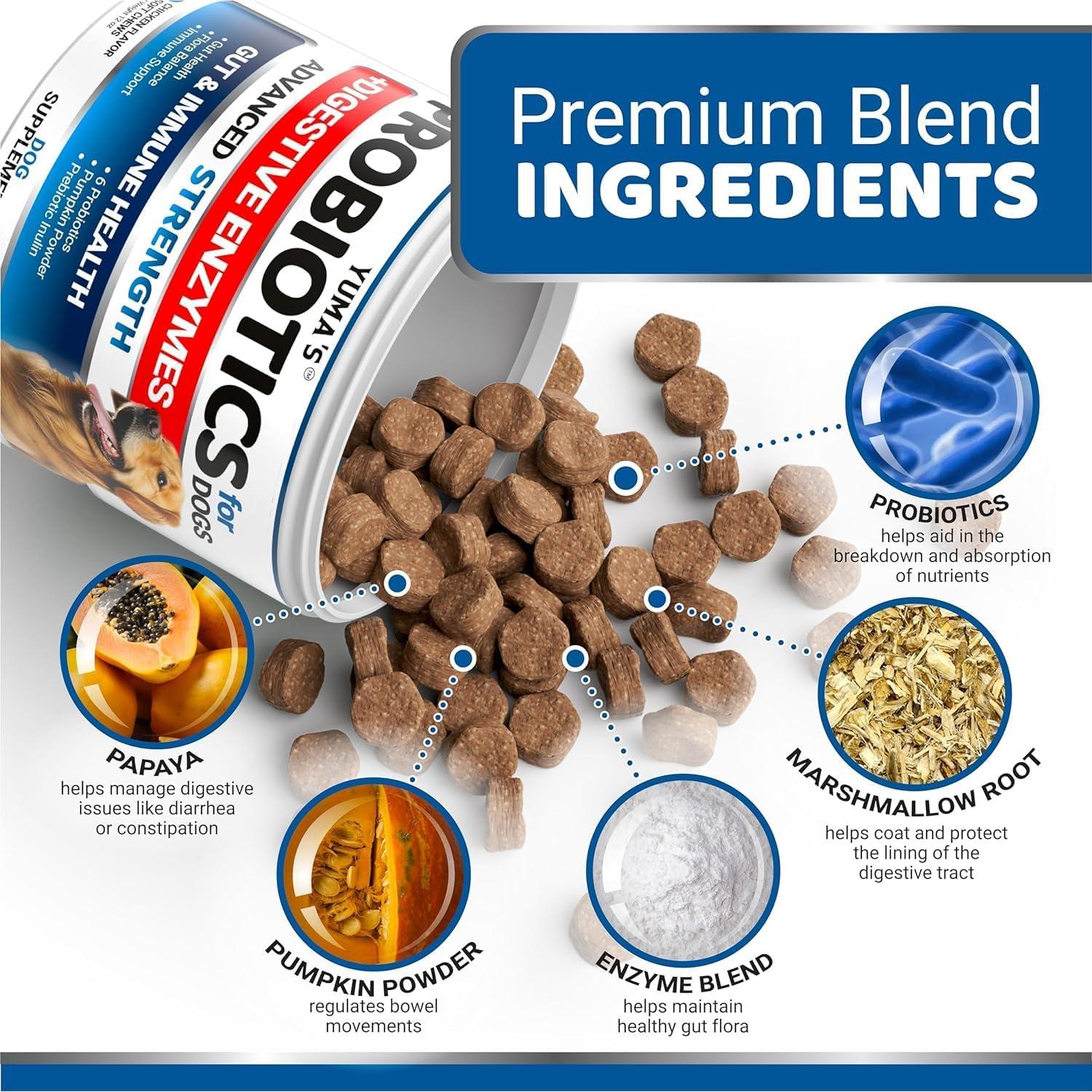 Probioticos para Perros YUMA'S 340 Masticables Pollo