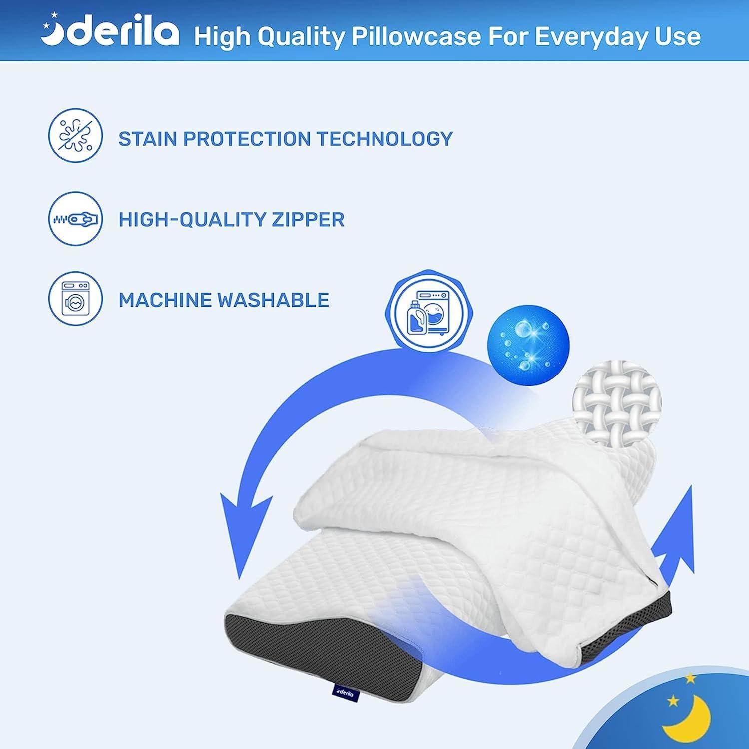 Funda de Almohada King Derila Blanca | Espuma de Memoria Transpirable