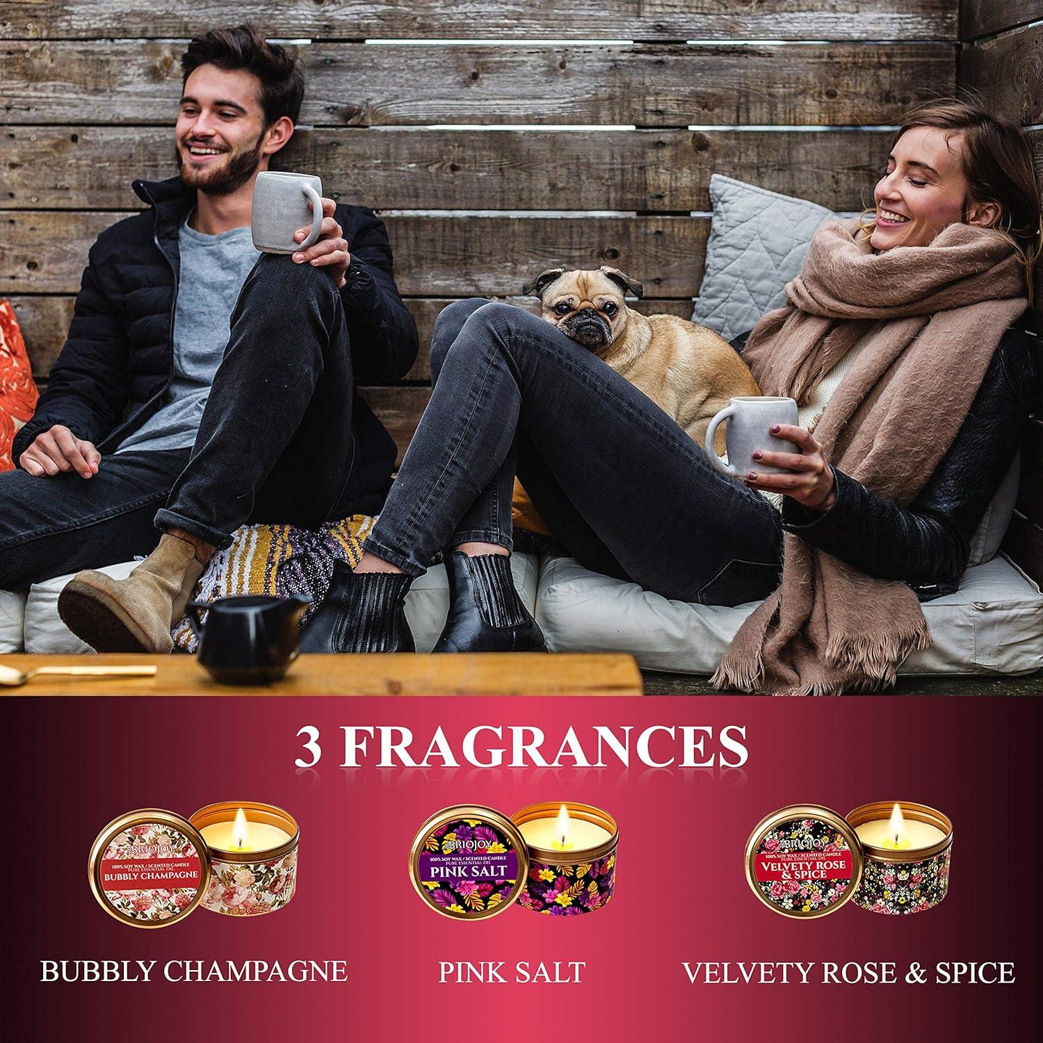 Candle Gifts for Women - Unique Mothers Day, Valentines Day, Birthday Gift for Her Mom Wife Sister Girlfriend Daughter - Friendship Gift for Best Friend Bestie Coworker - Natural Soy Candle