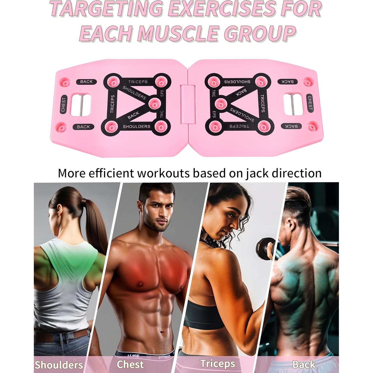 Equipo de Ejercicio LAKXSF - Tabla de Flexiones y Bandas 9 en 1