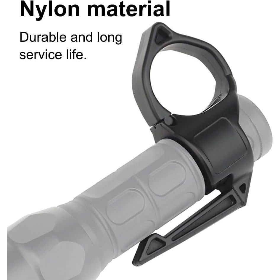 Anillo de Linterna Táctica MiOYOOW Soporte Portátil Negro