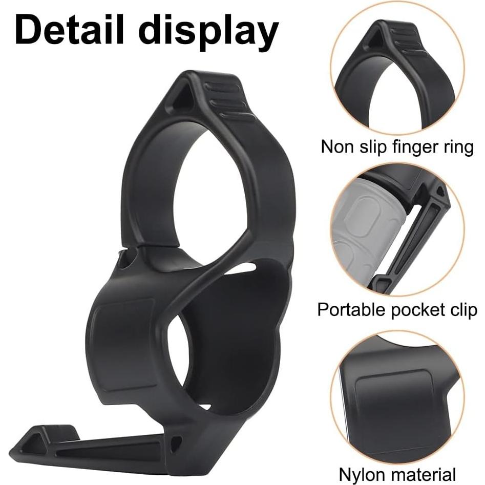 Anillo de Linterna Táctica MiOYOOW Soporte Portátil Negro