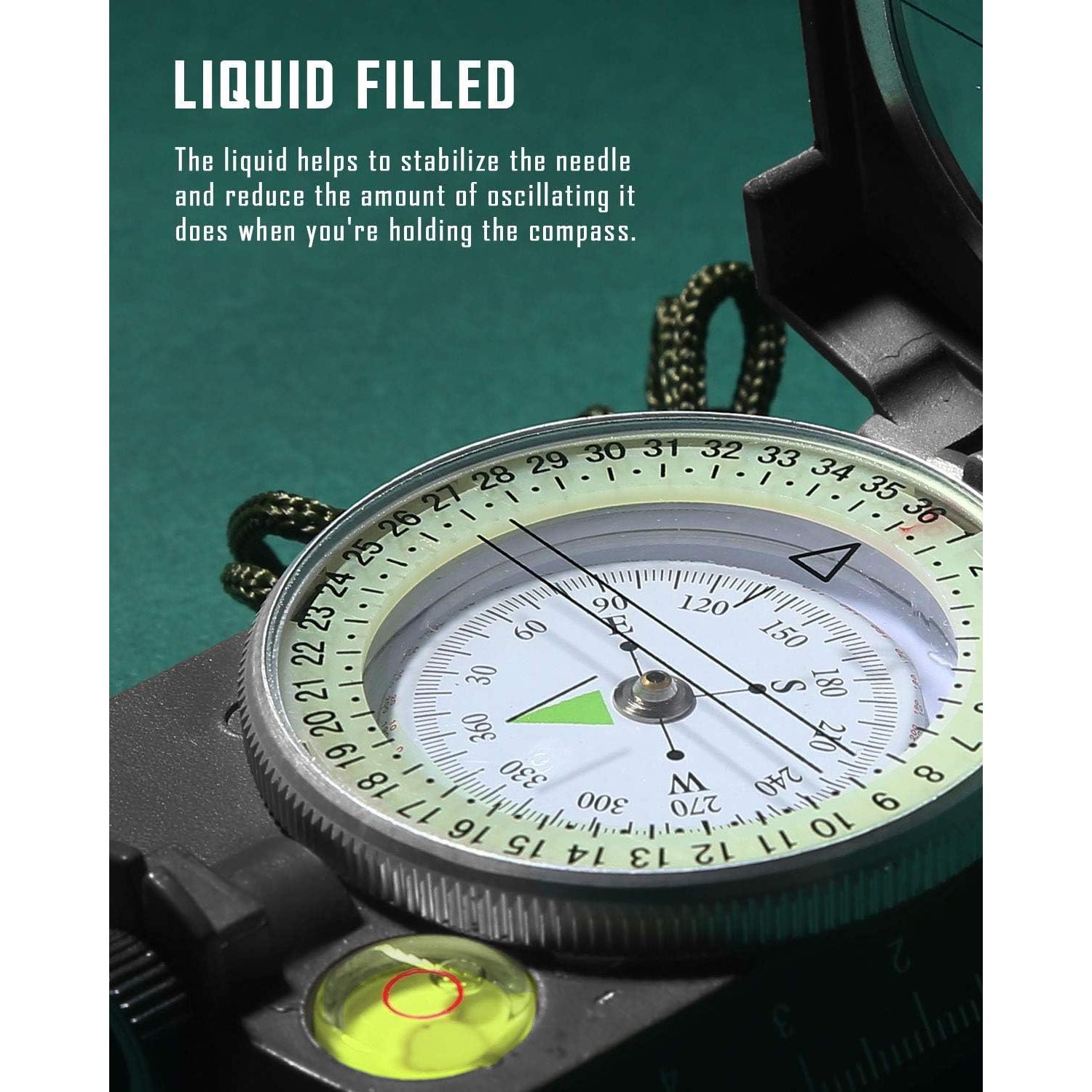 Brújula táctica Eyeskey EK-01 para senderismo y camping