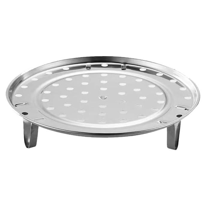 8.7-inch Dia Stainless Steel Steamer Rack with Removable Legs Kitchen Utensils for Steaming Baking