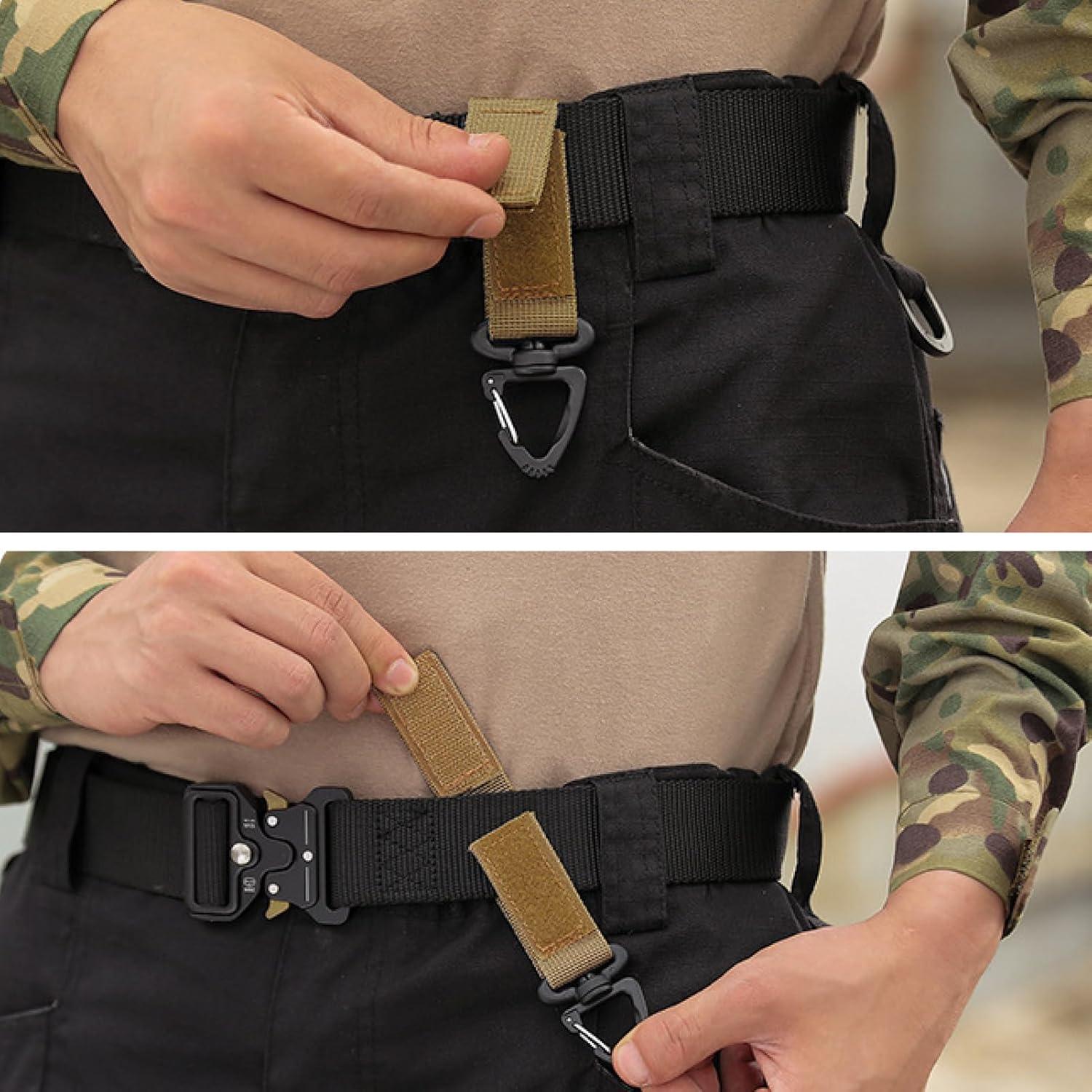 Cadena de Llavero Táctica Azarxis con Clip y Mosquetones