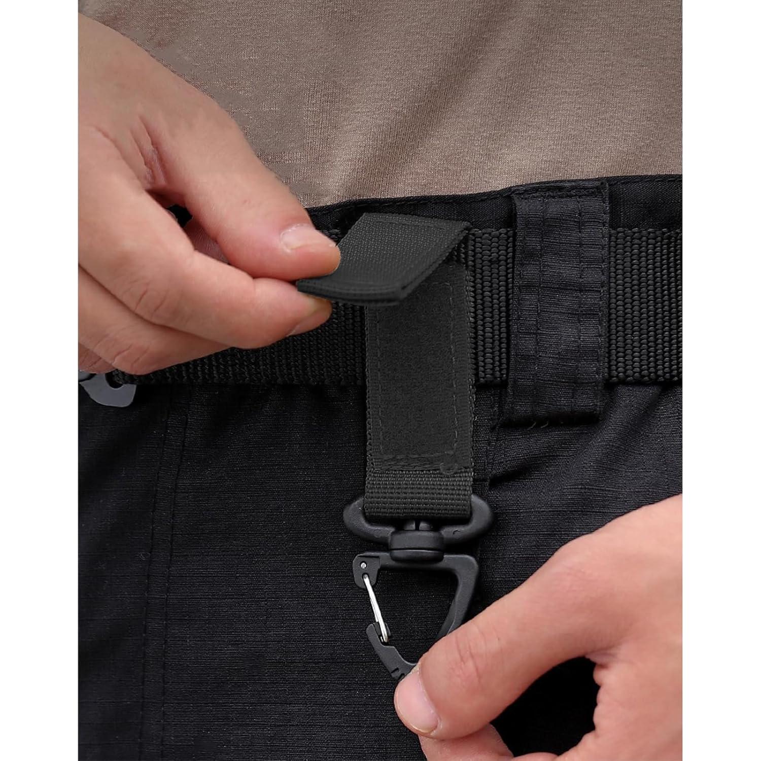 Cadena de Llavero Táctica Azarxis con Clip y Mosquetones