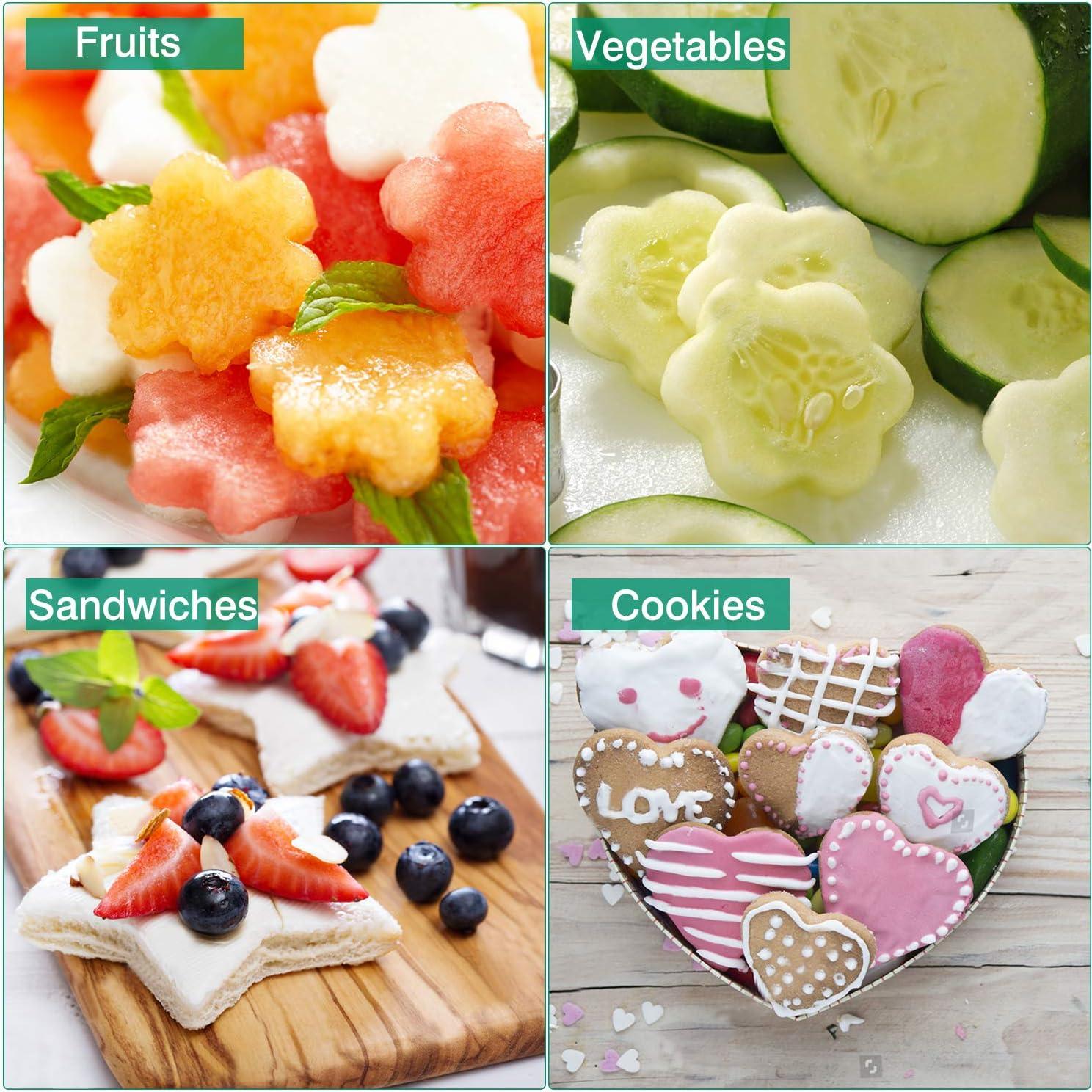 Juego de Cortadores de Sándwich Hhyn 12 Pcs Mickey Dinosaurio