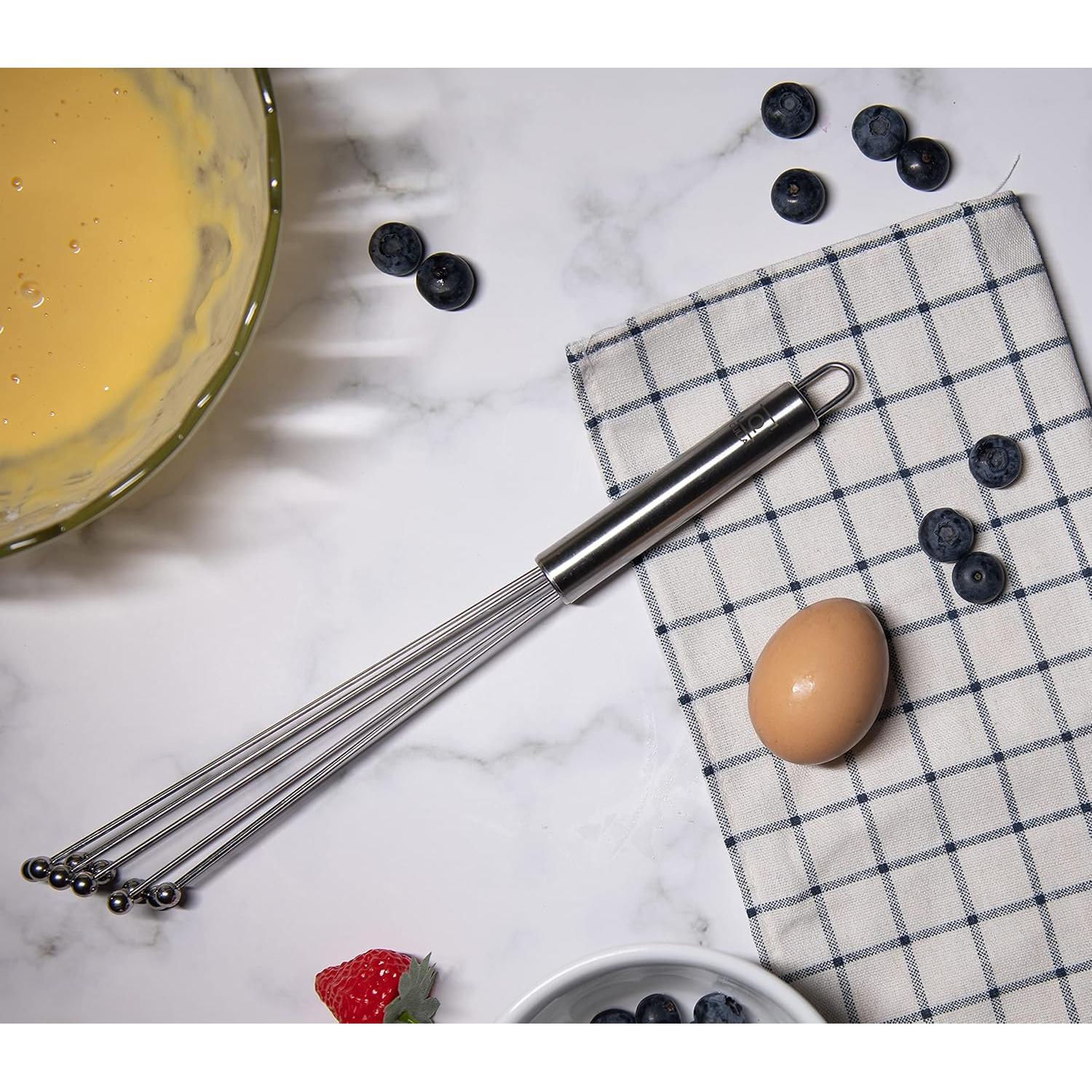 Batidor de Bola Qullai 30.48 cm Acero Inoxidable Extra Grande