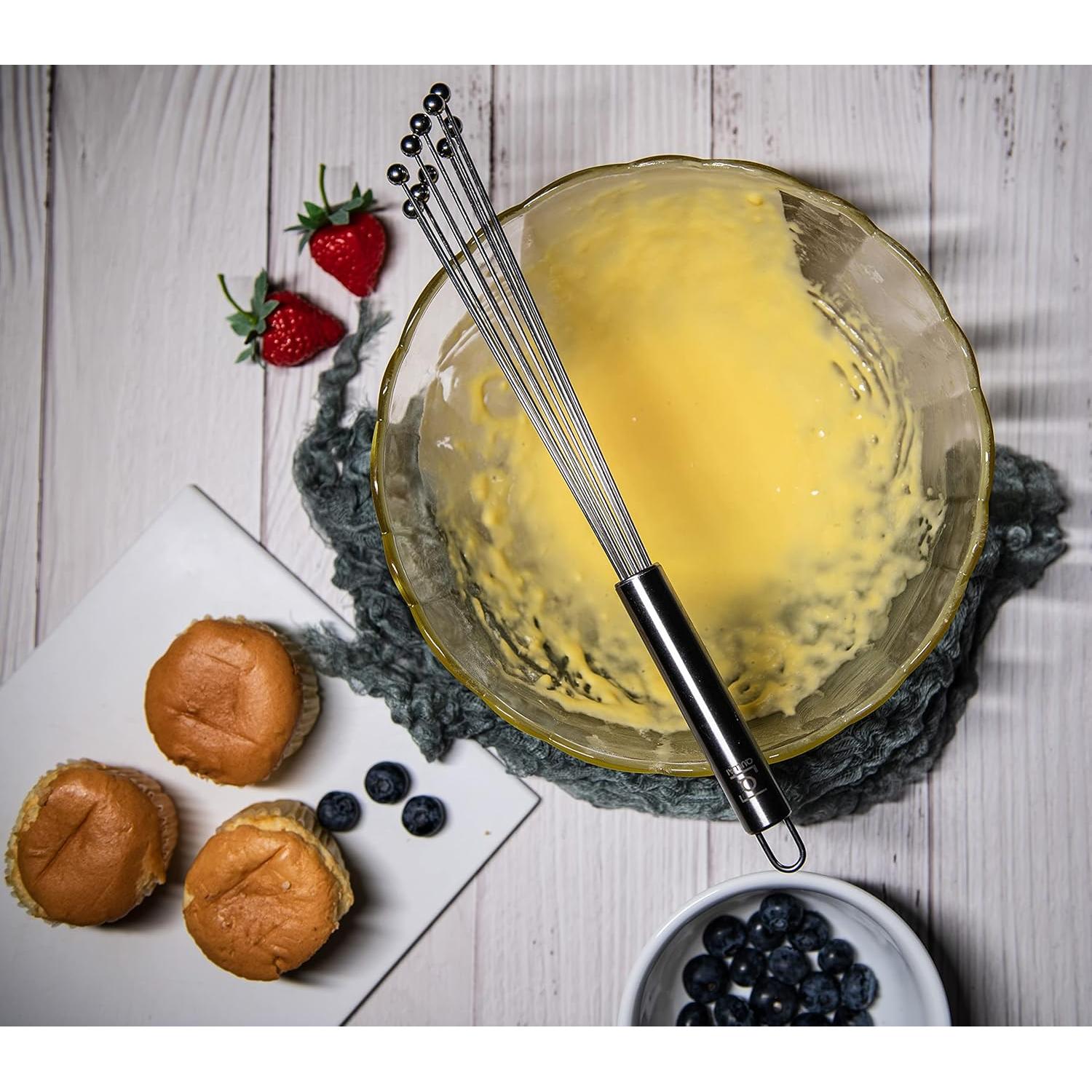 Batidor de Bola Qullai 30.48 cm Acero Inoxidable Extra Grande