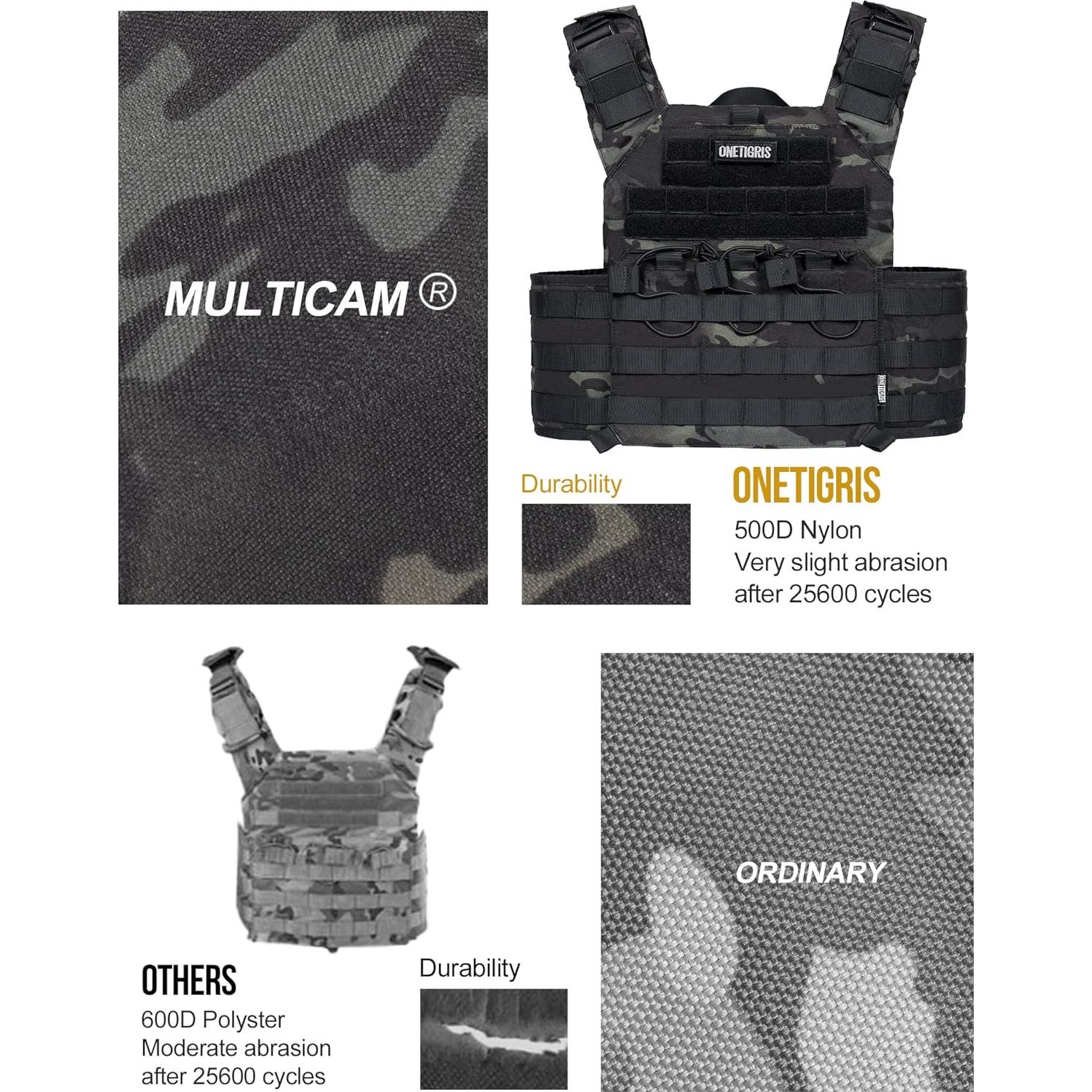 Chaleco Táctico OneTigris Doom Ajustable MOLLE para Hombres