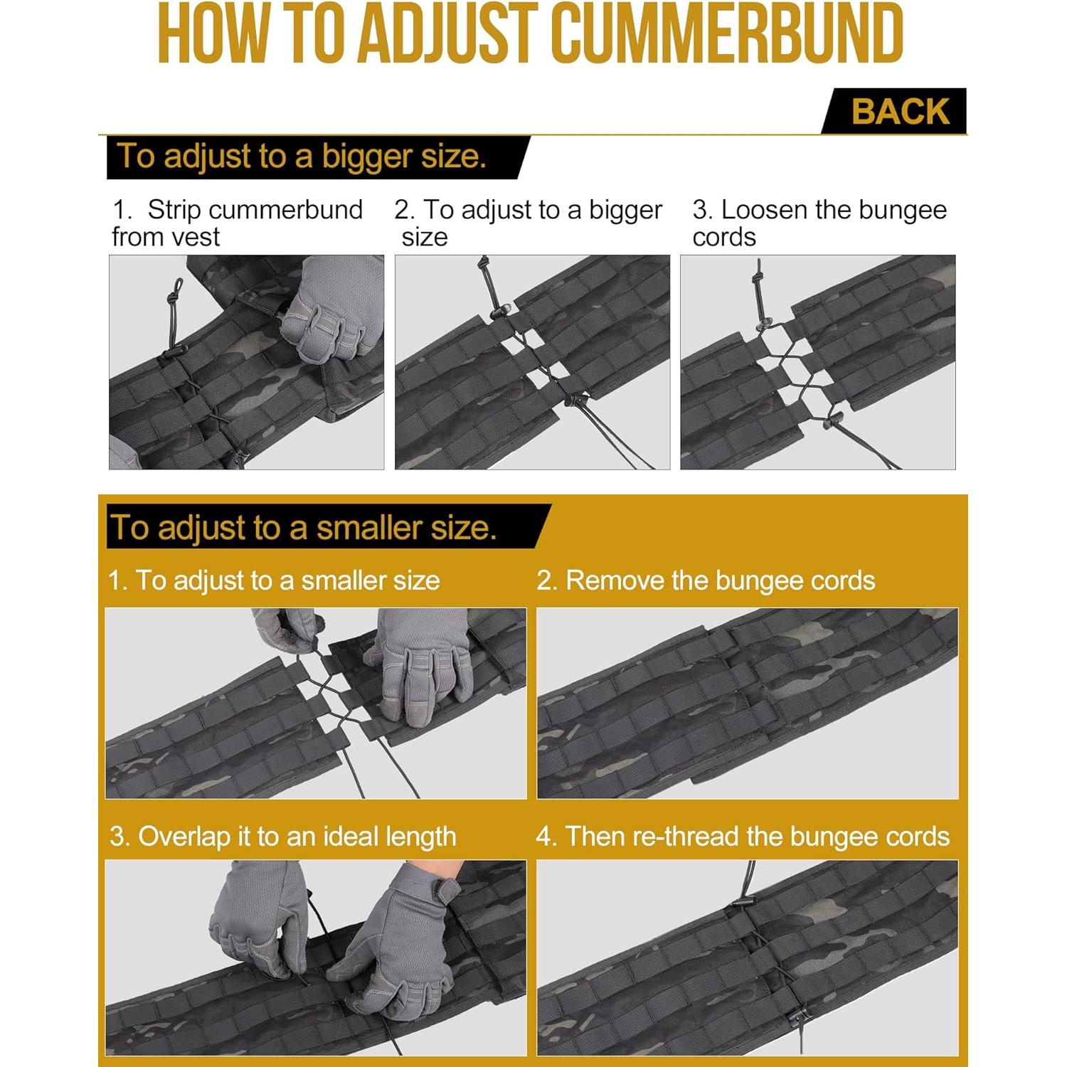 Chaleco Táctico OneTigris Doom Ajustable MOLLE para Hombres