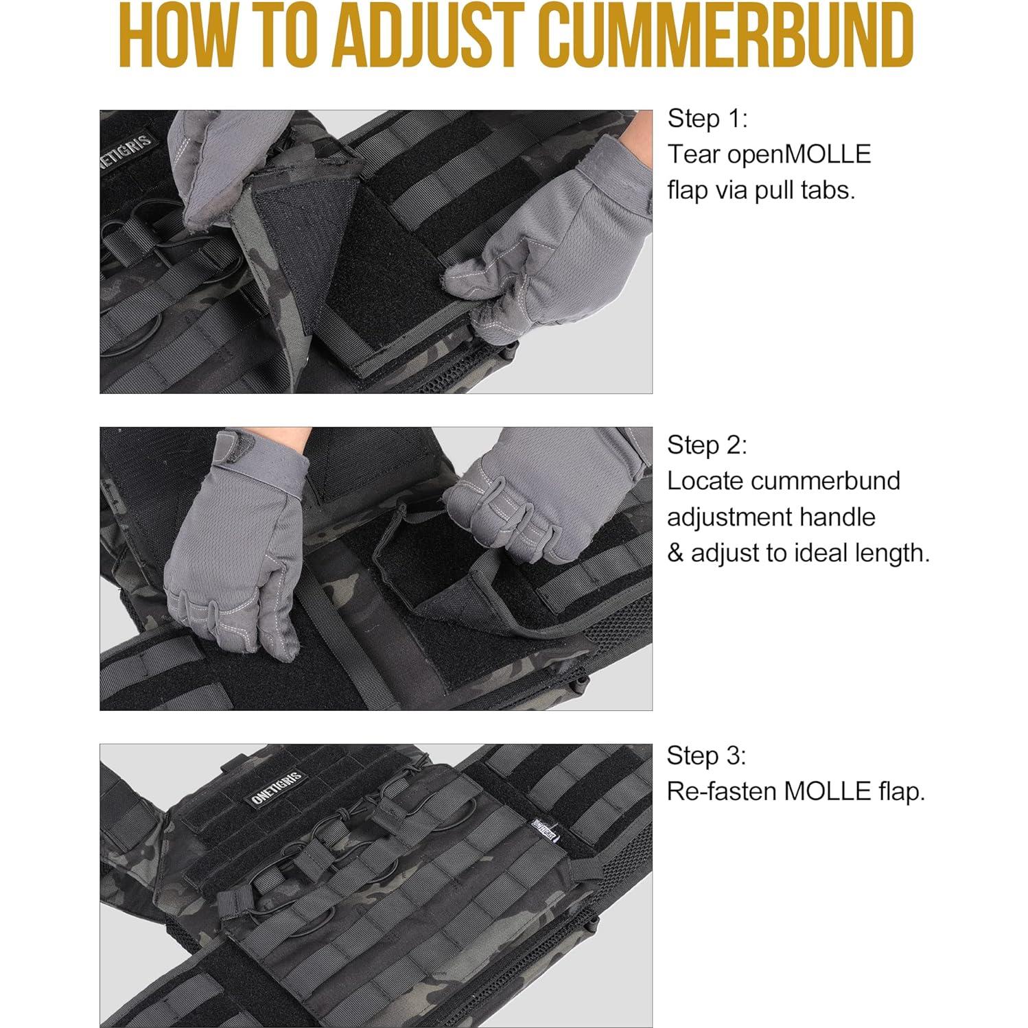 Chaleco Táctico OneTigris Doom Ajustable MOLLE para Hombres