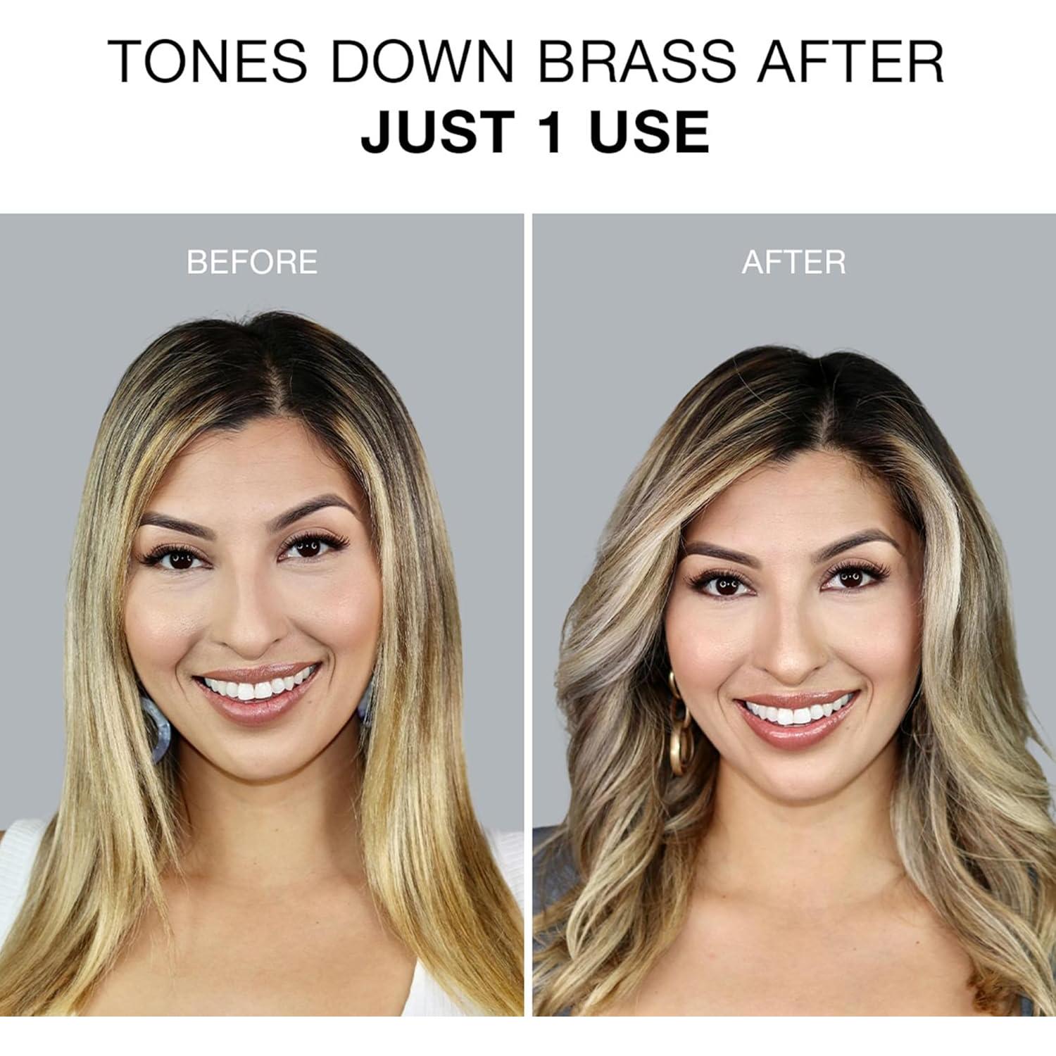 Clairol Professional Shimmer Lights Violet Toning Mask for Neutralizing Brassy Tones with Refreshing Blonde Hair Results