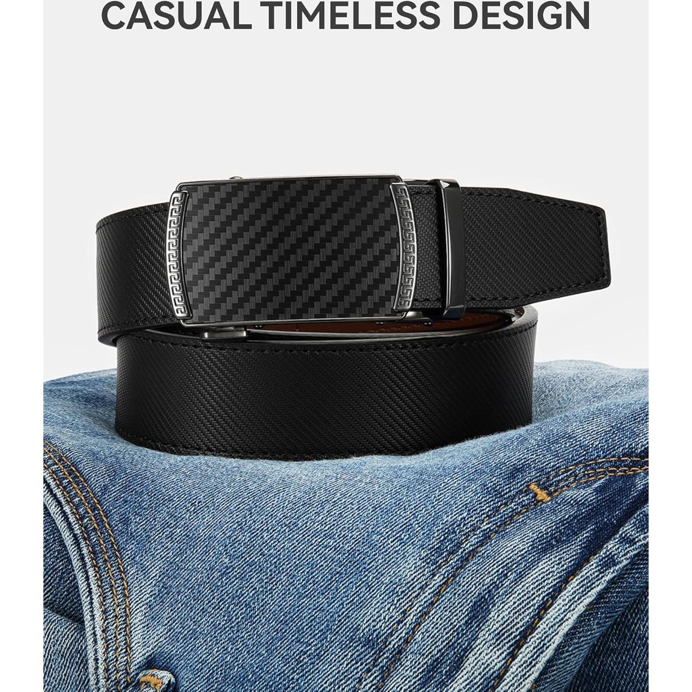 Cinturón CHAOREN de Cuero para Hombre - Ajuste 91 a 107 cm