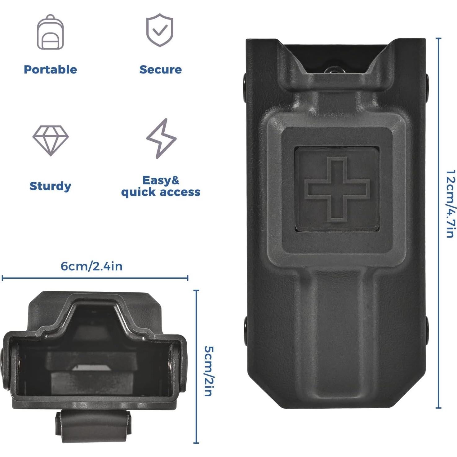 Soporte para Torniquete Olaismln Molle Negro 11.94x6.10 cm