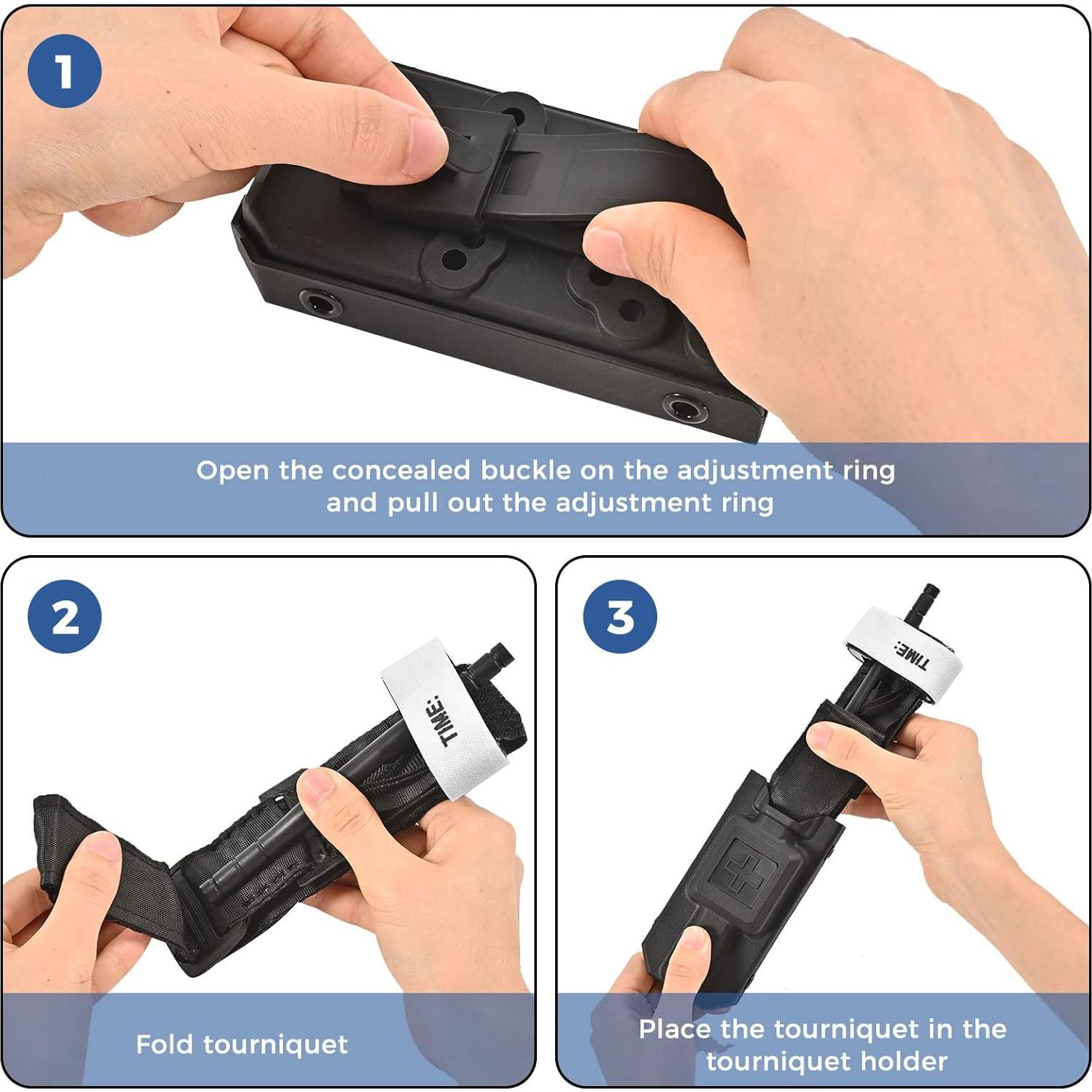 Soporte para Torniquete Olaismln Molle Negro 11.94x6.10 cm